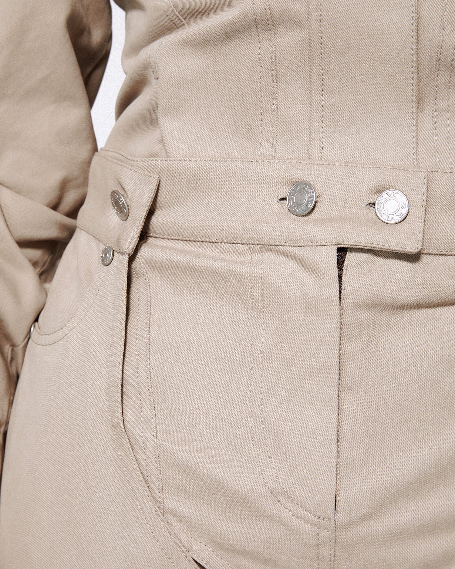 Bella chap capris cargo stone