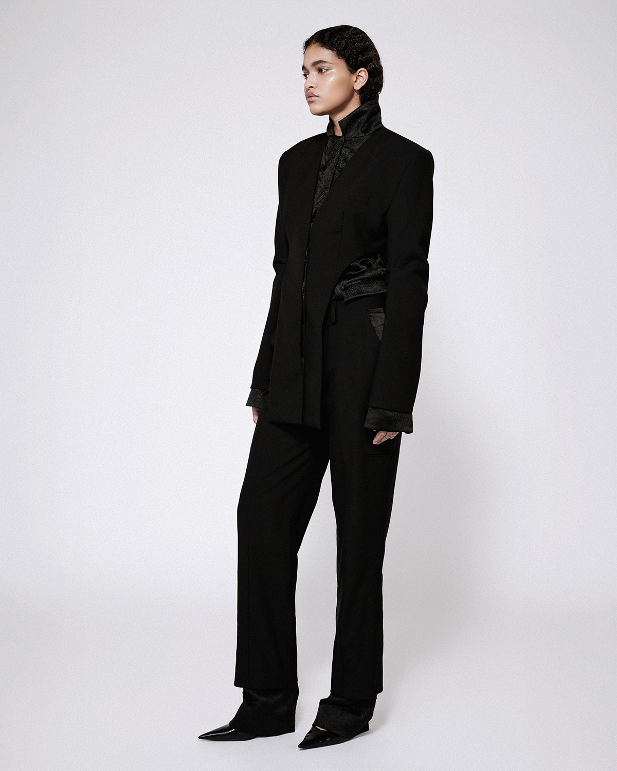Gemini tailored trousers black