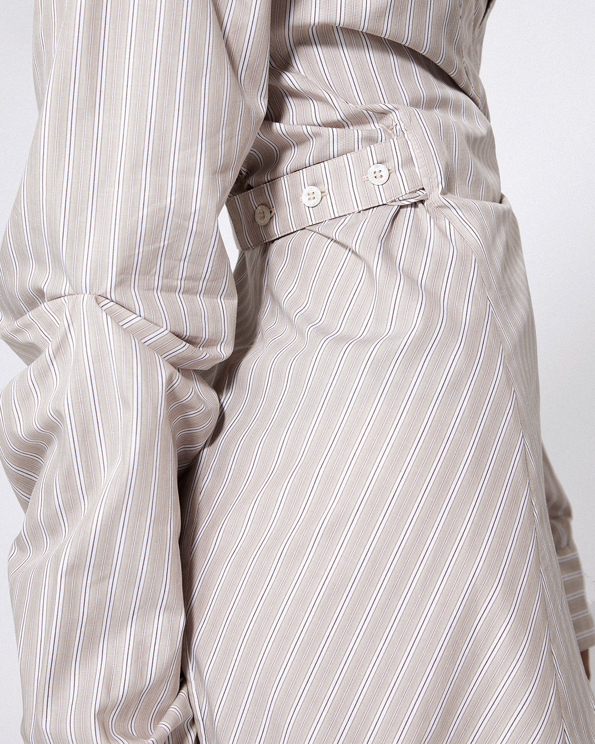 Peitho shirt dress sand stripe