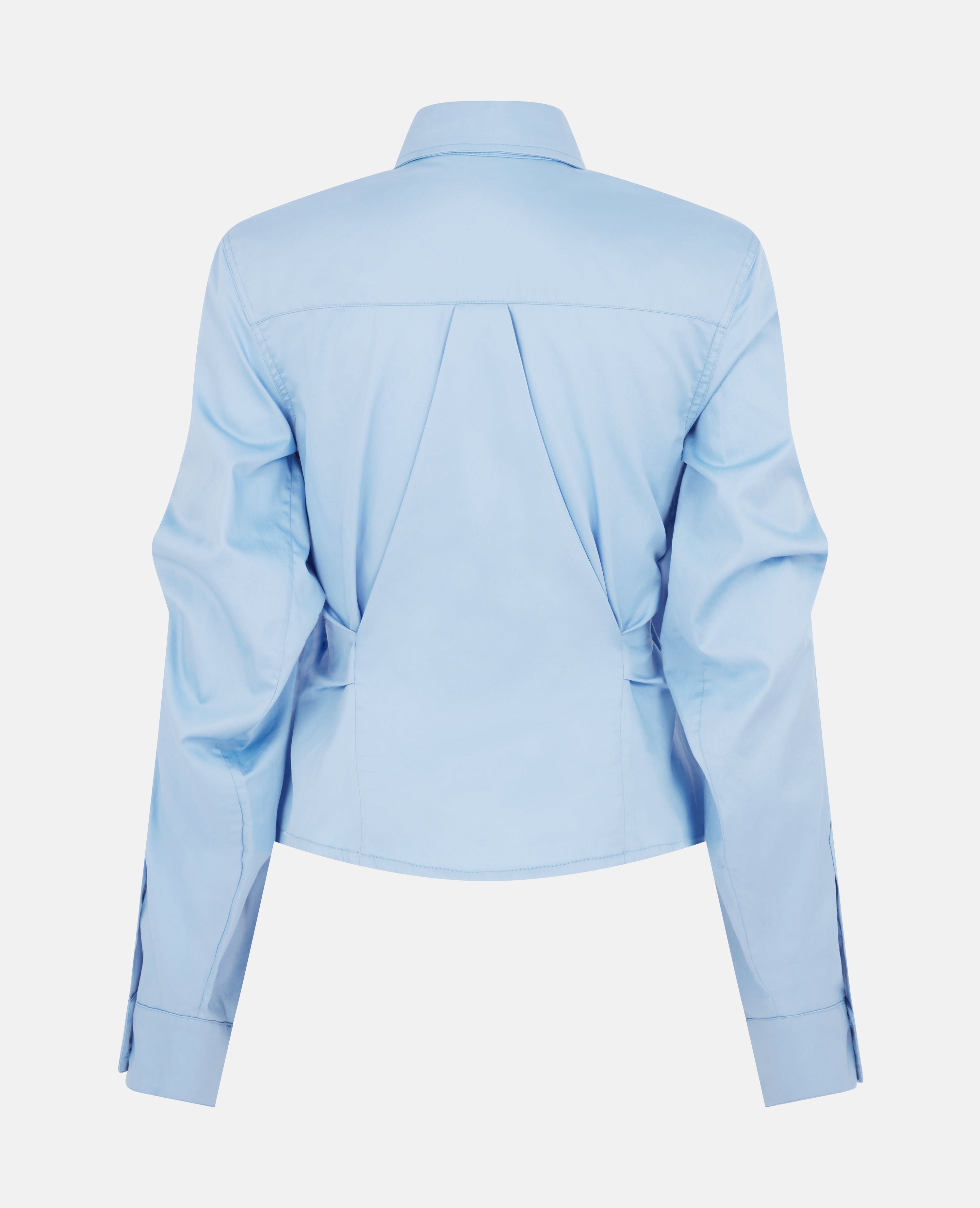 Peitho shirt plain shirting wrap shirt blue
