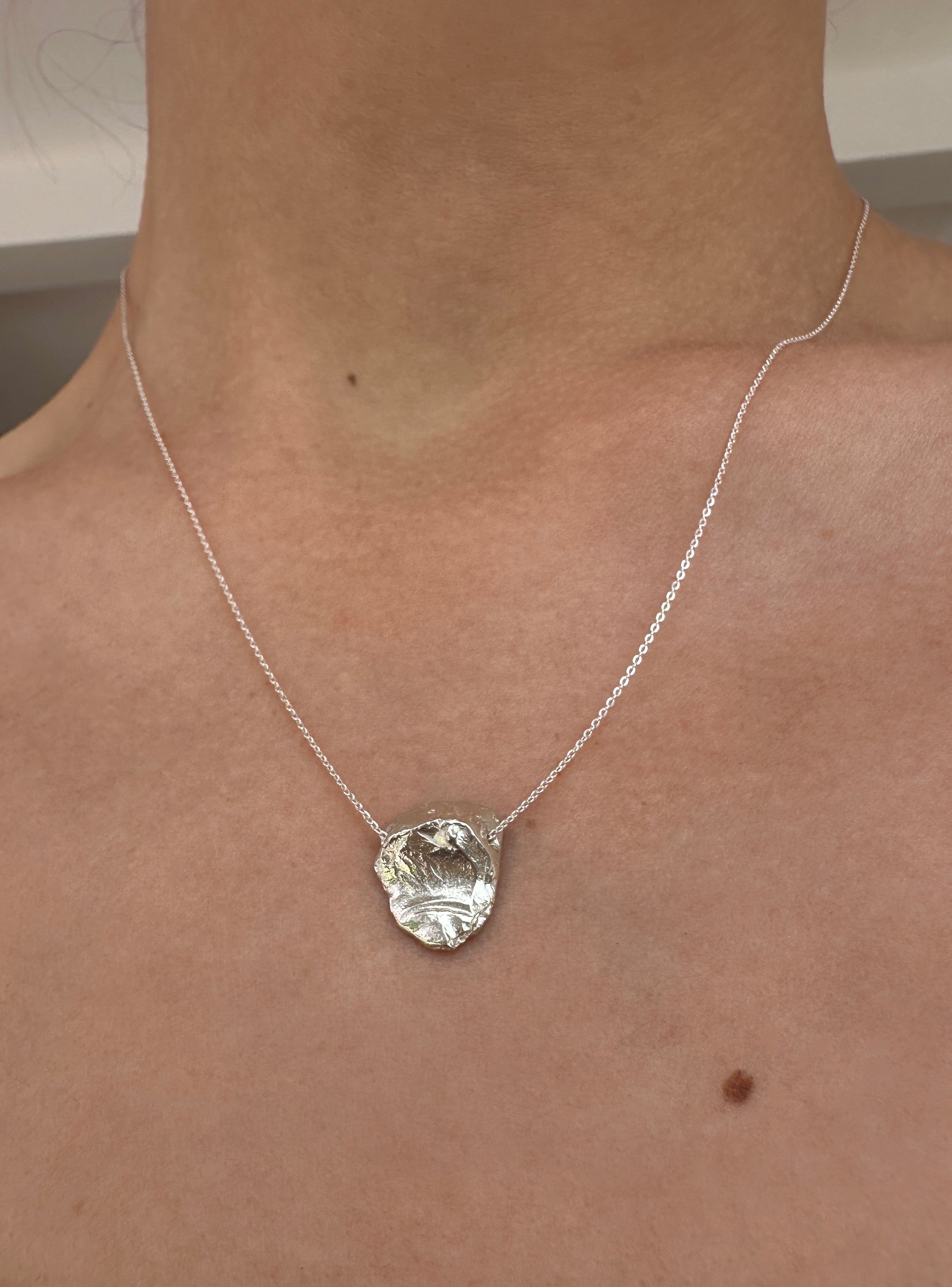 Rock bead necklace