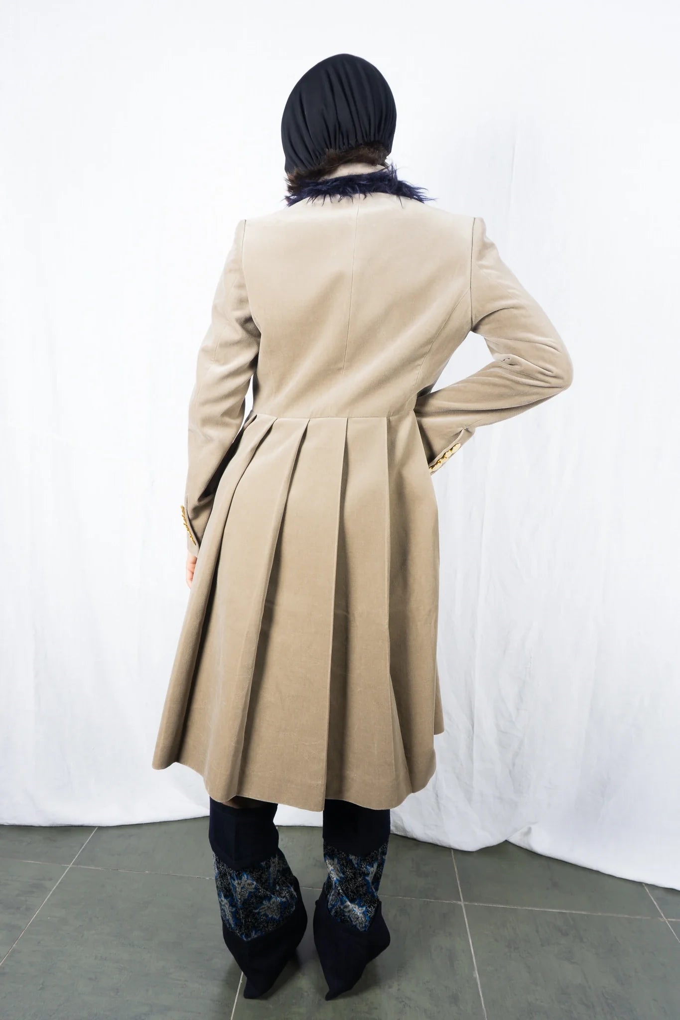 Undercover a/w 2016 pleated velvet coat