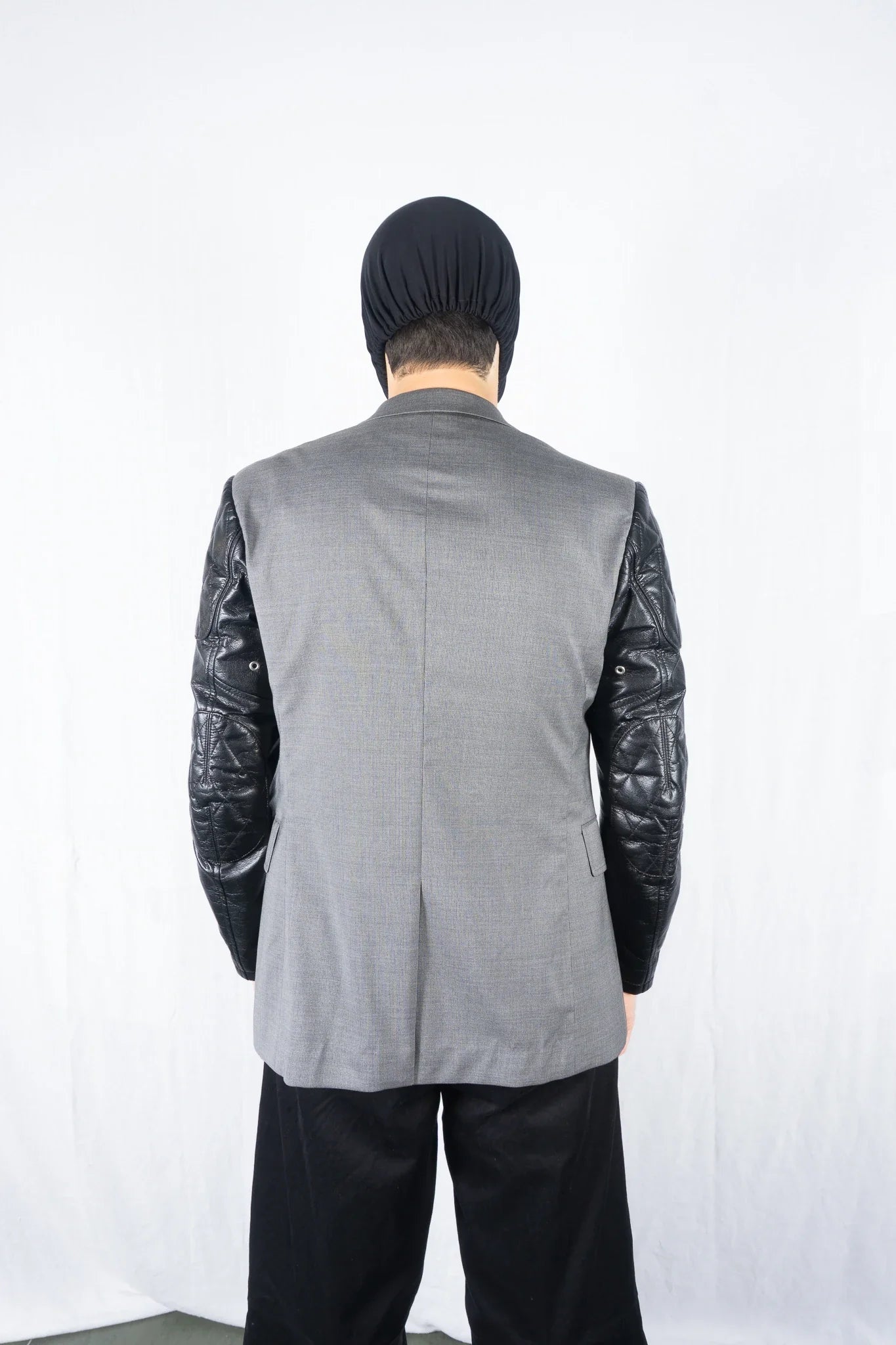 Junya watanabe man a/w 2016 leather sleeves jacket
