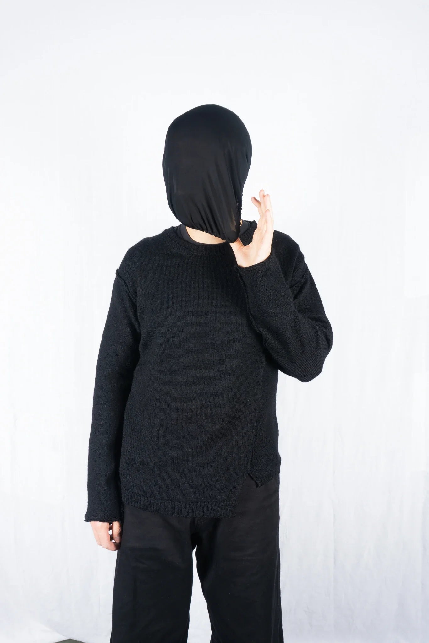Yohji yamamoto pour homme a/w 2016 asymmetrical sweater