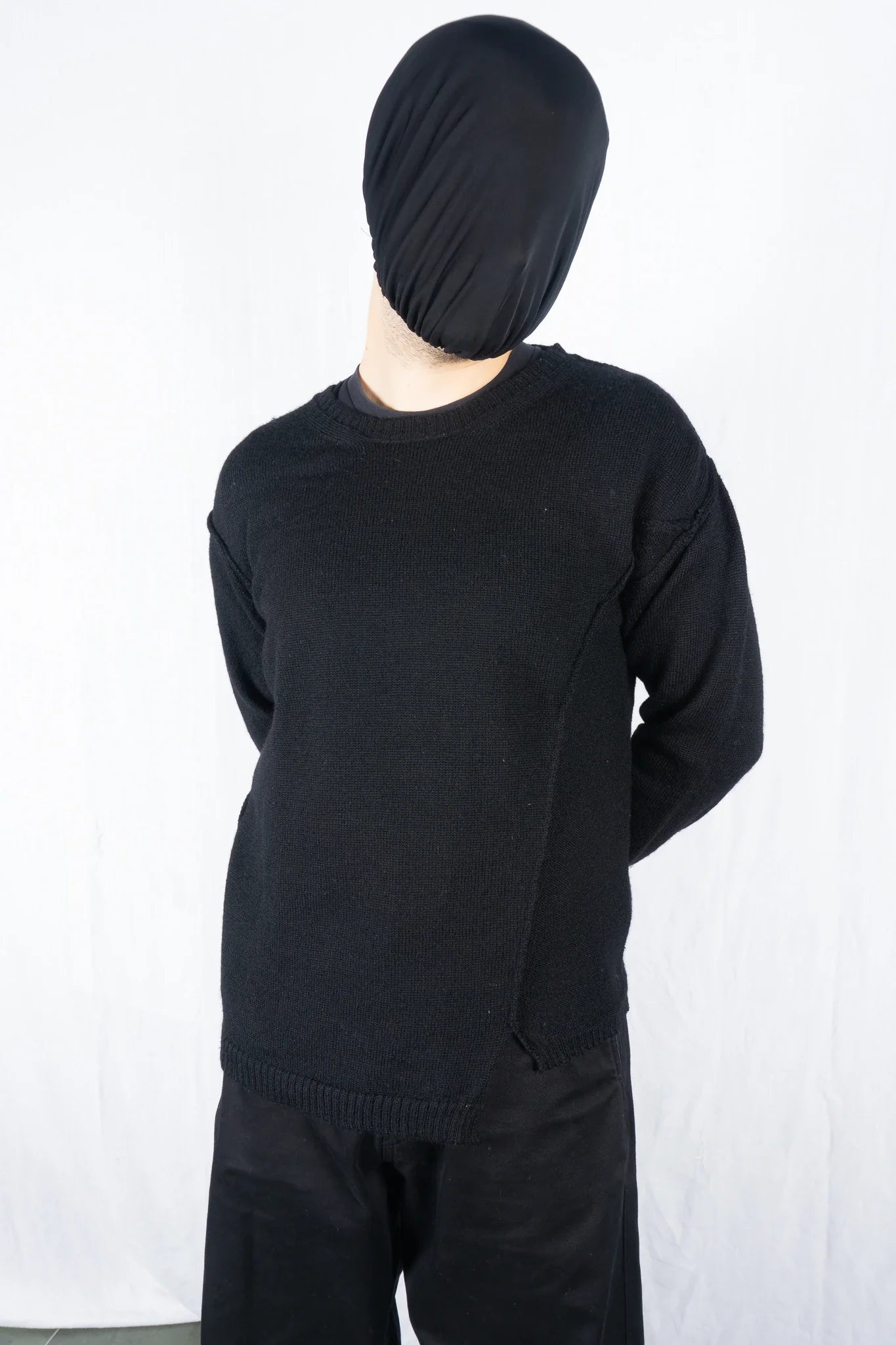 Yohji yamamoto pour homme a/w 2016 asymmetrical sweater