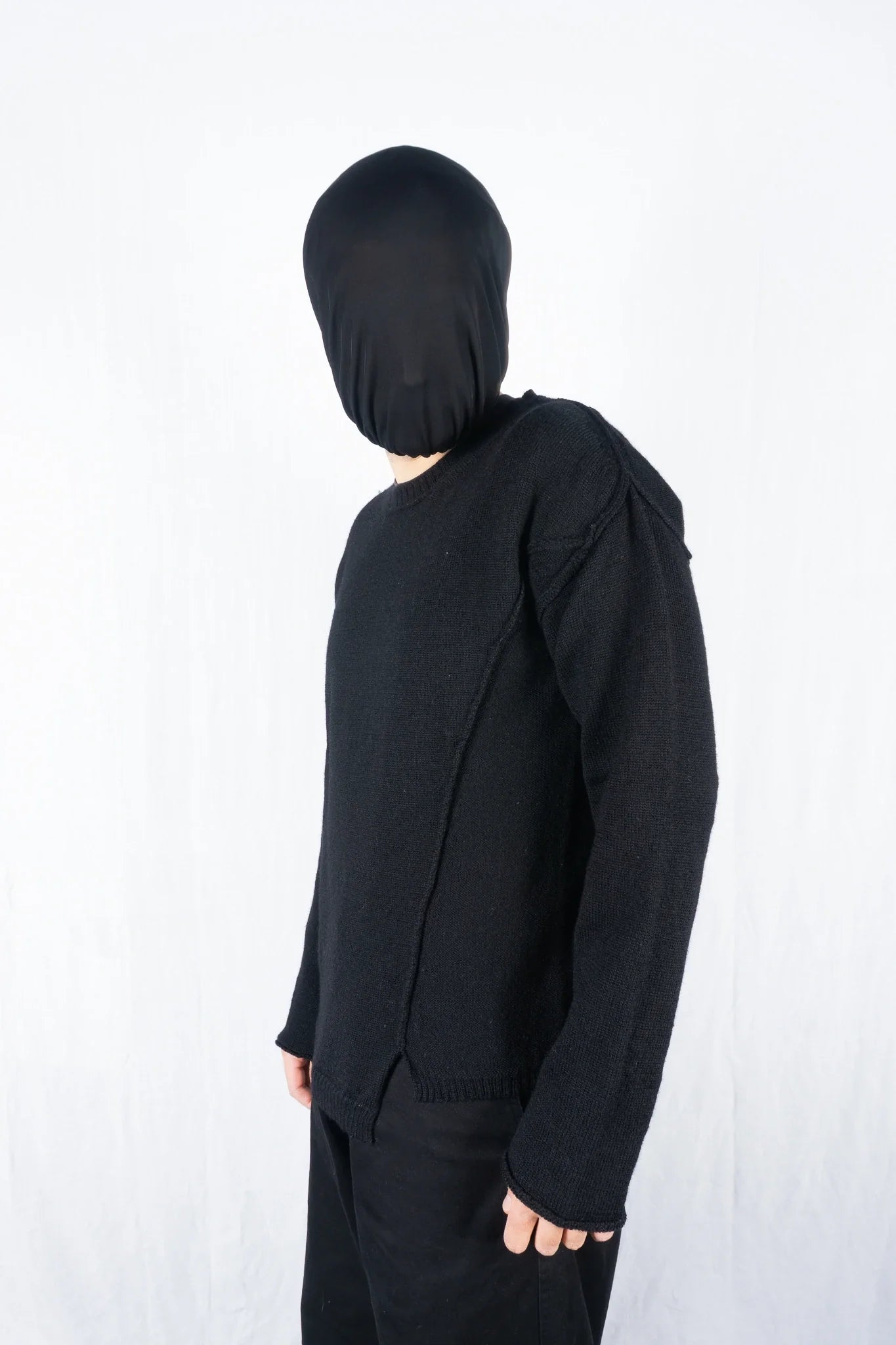 Yohji yamamoto pour homme a/w 2016 asymmetrical sweater