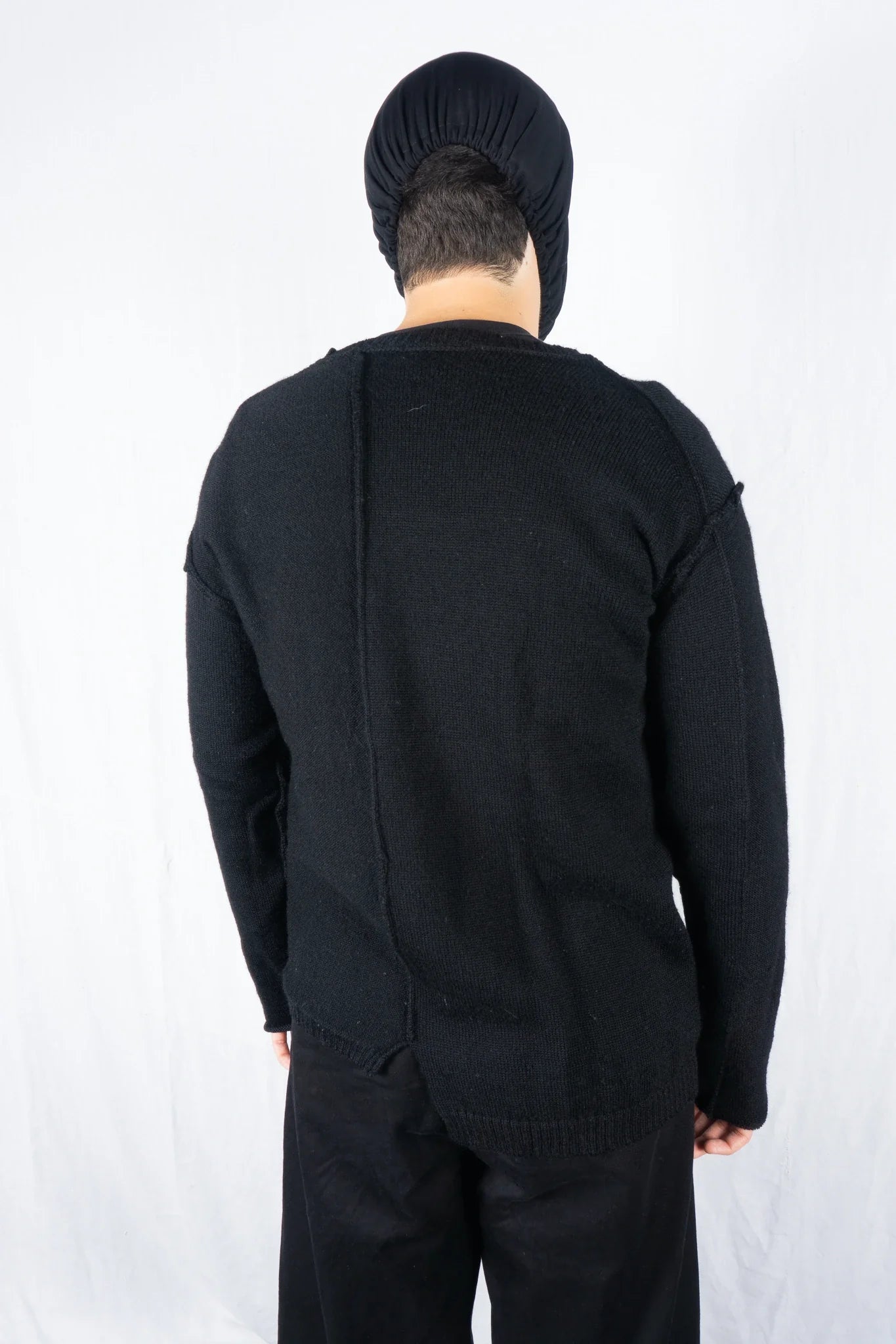 Yohji yamamoto pour homme a/w 2016 asymmetrical sweater