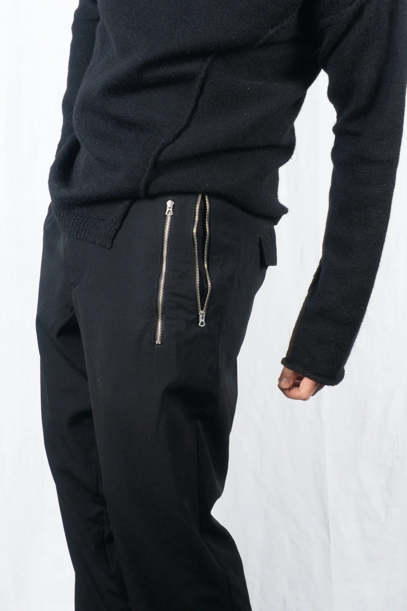 Yohji yamamoto pour homme s/s 2019 double zipper pants