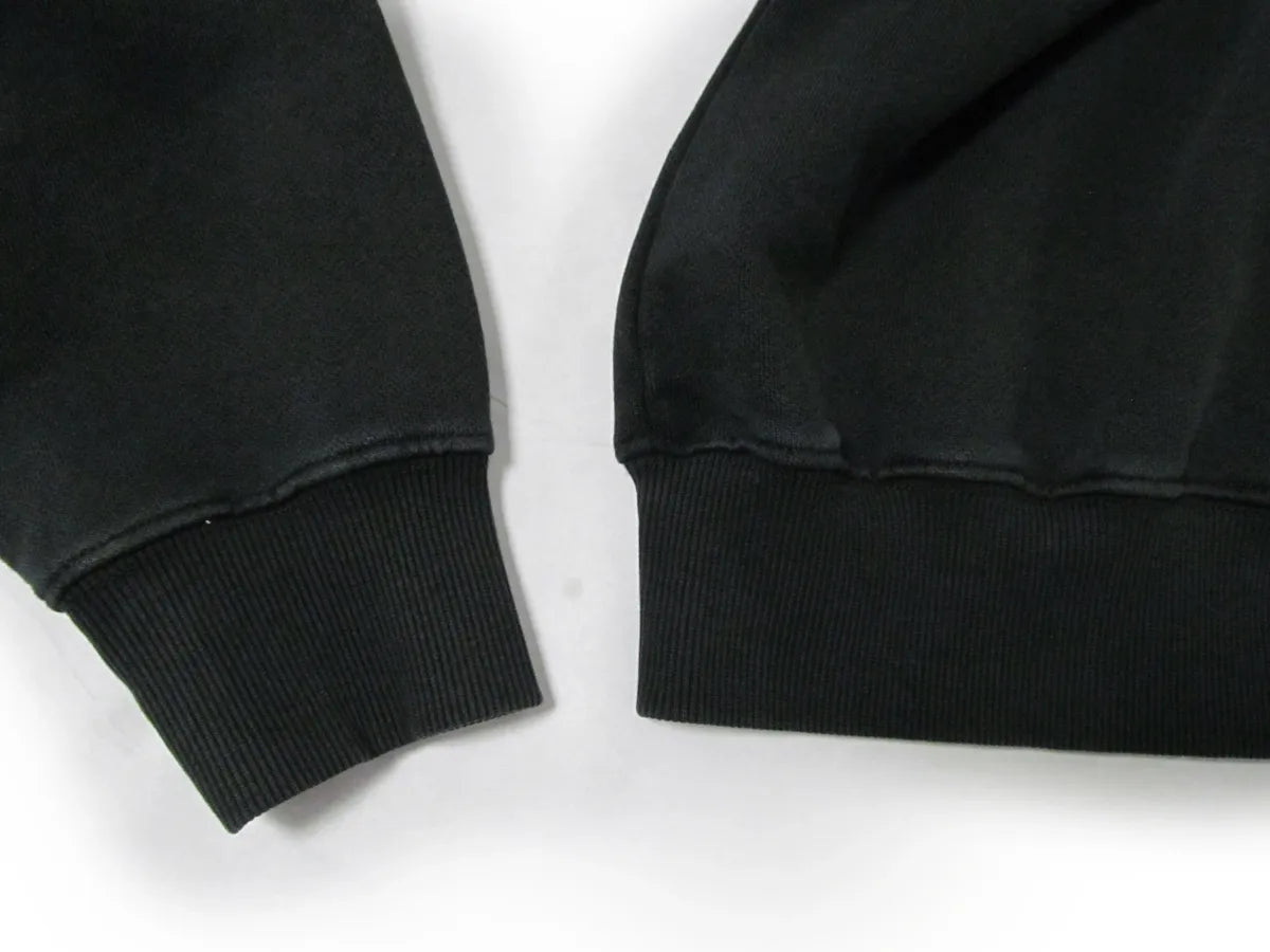 Hoodie, Zipped - Tears of Eros - Washed Black