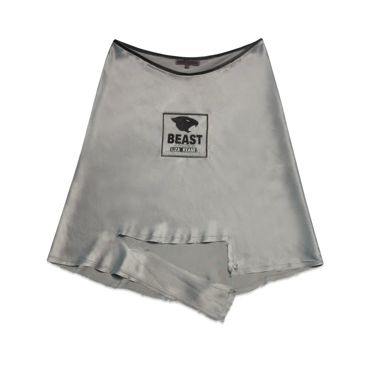 Beast Satin Skirt - Gunmetal