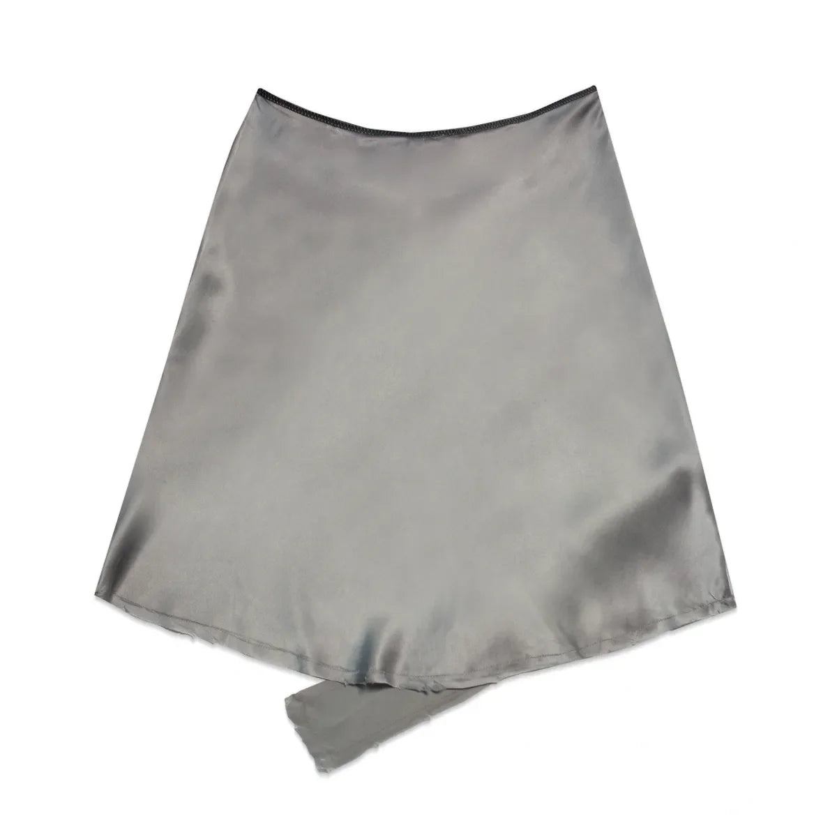 Beast Satin Skirt - Gunmetal