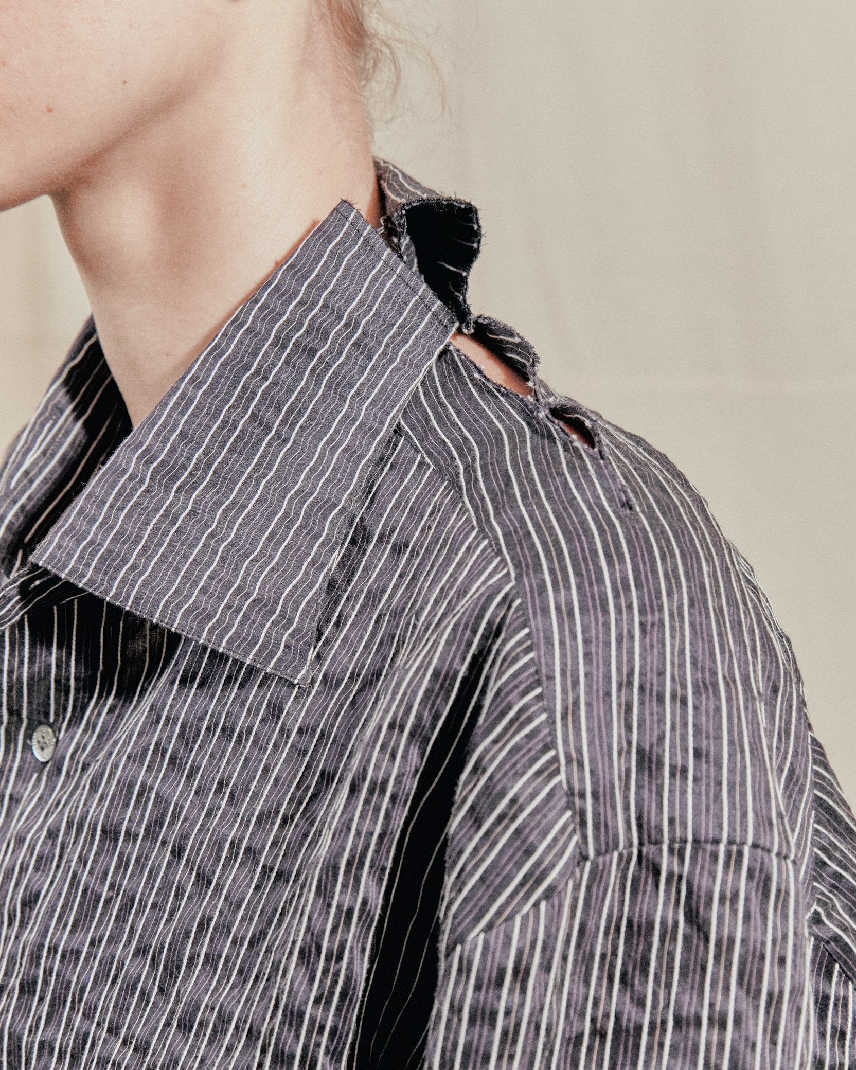 Hook & eye shirt - stripe