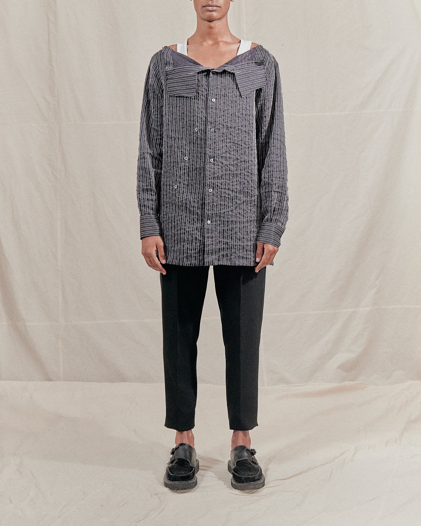 Hook & eye shirt - stripe