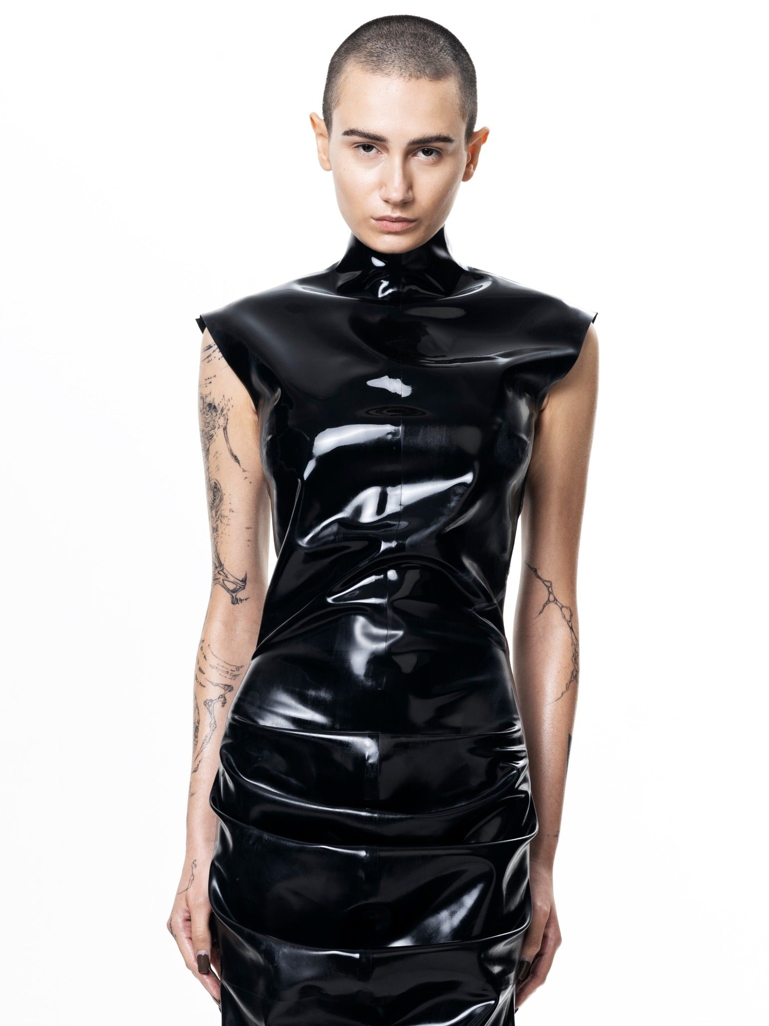 Black shrimp dress