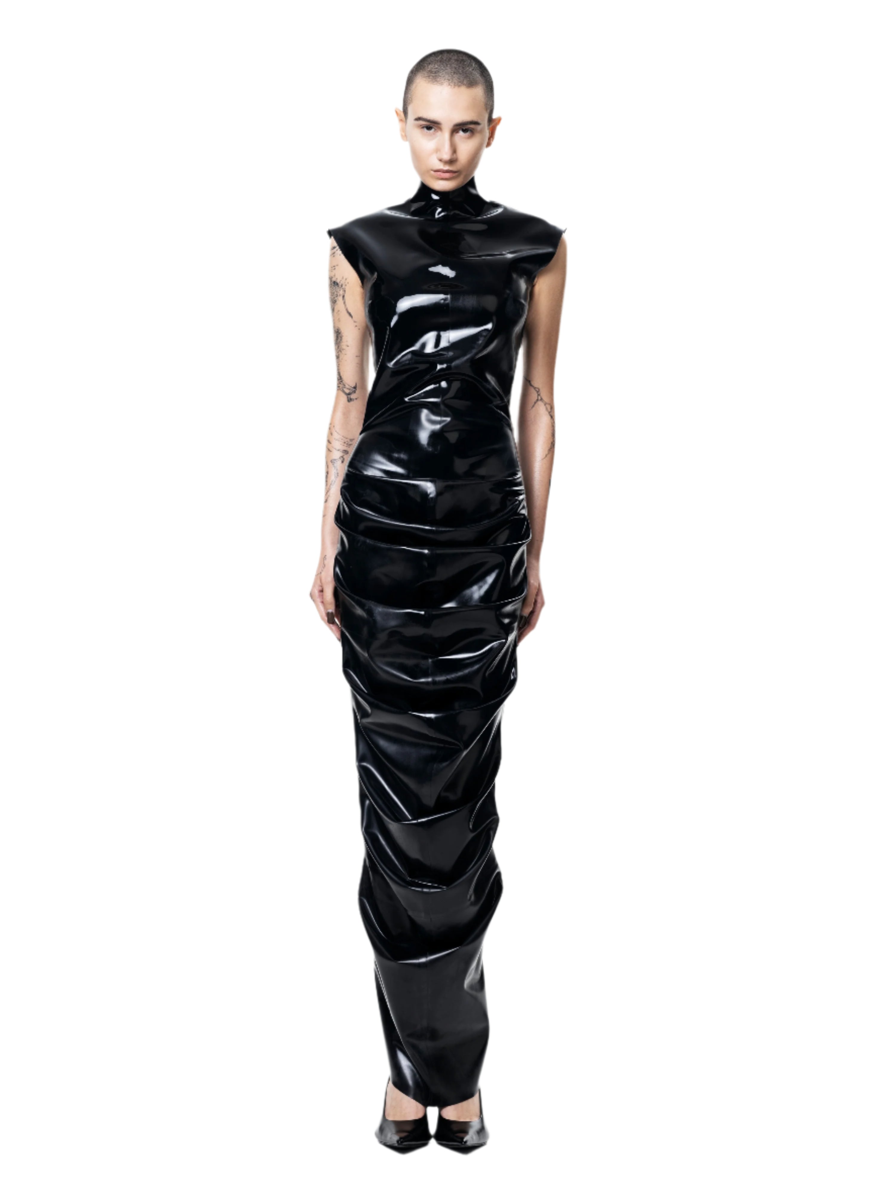 Black shrimp dress