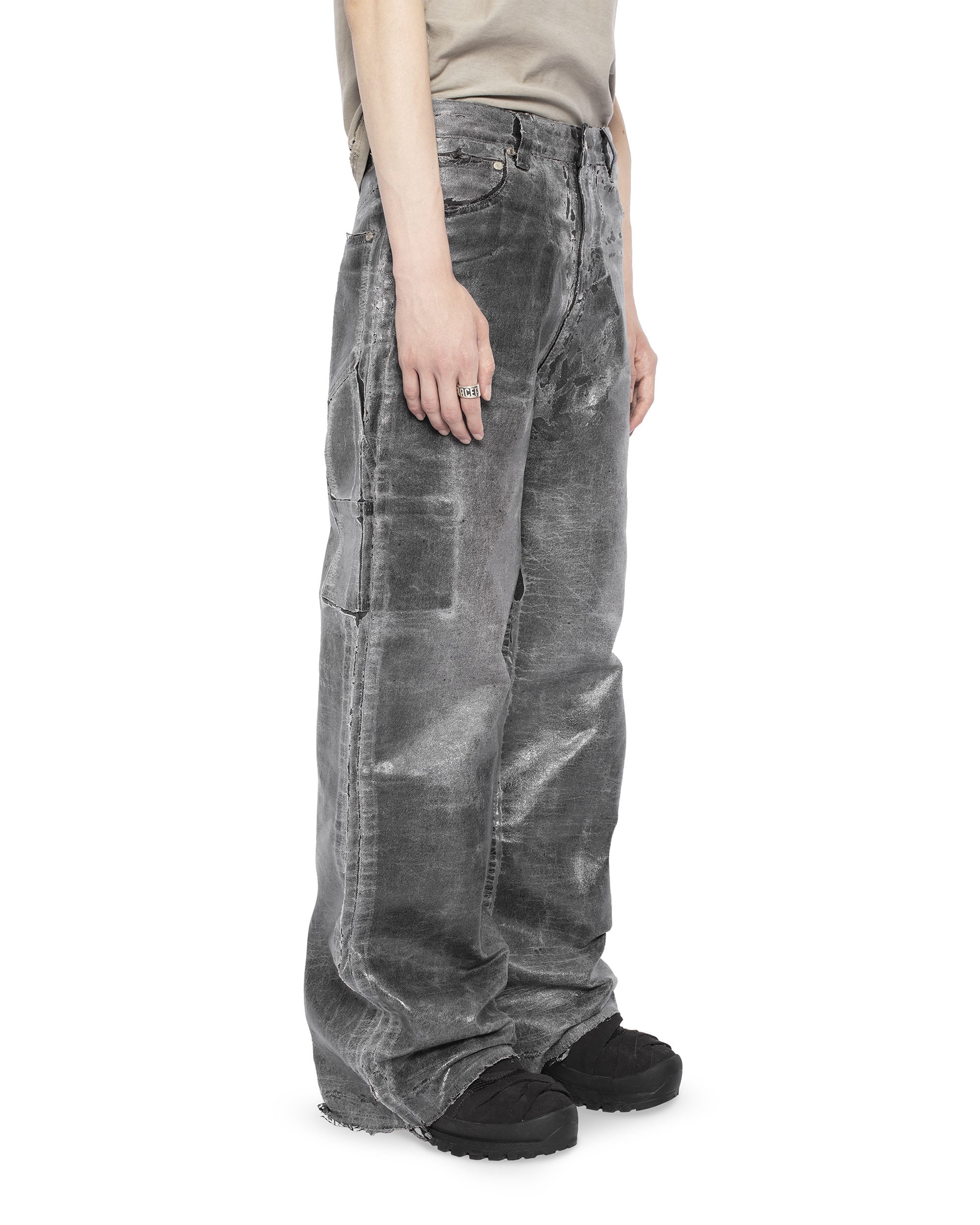 Heavy waxed jeans