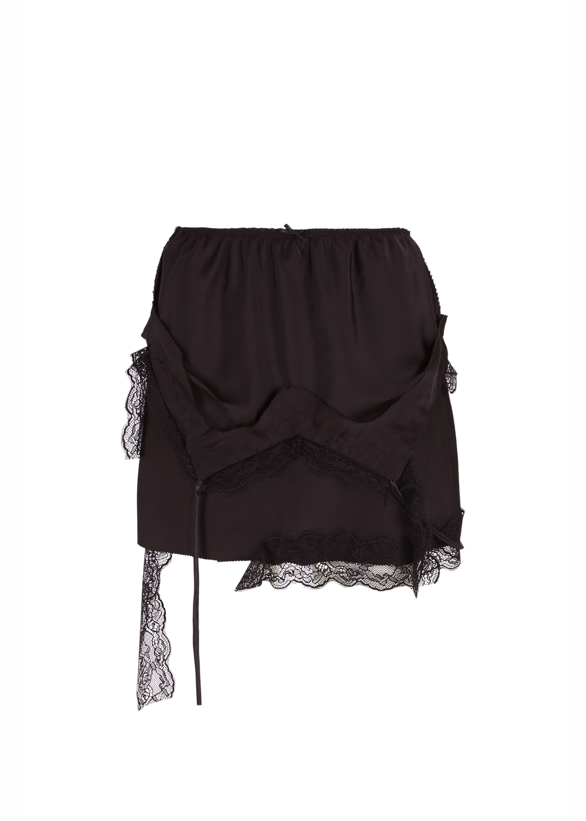 Falda encaje rota - negro