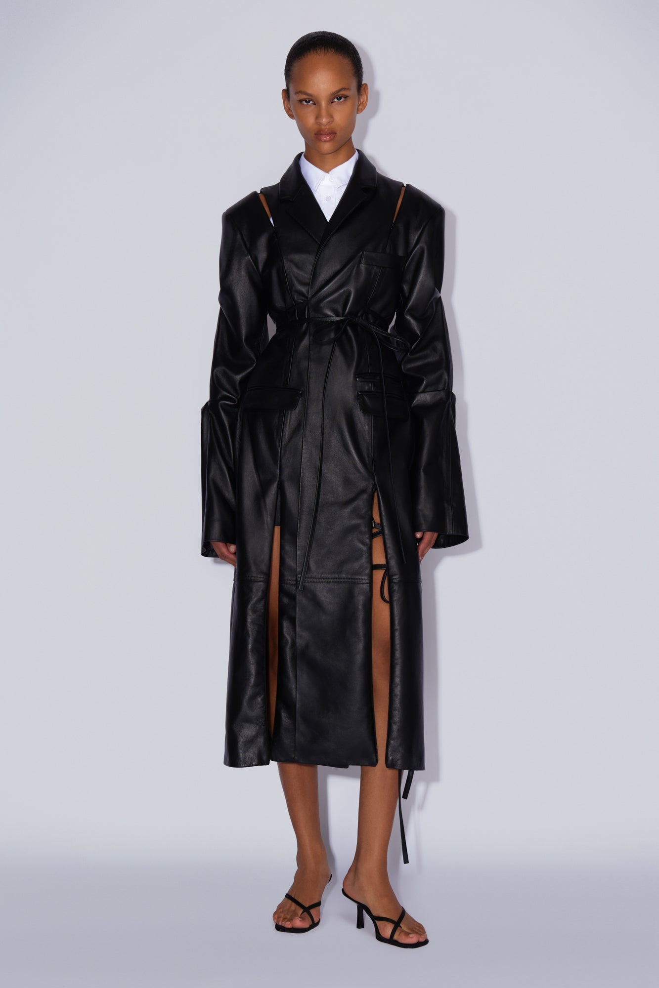 Slash long jacket black