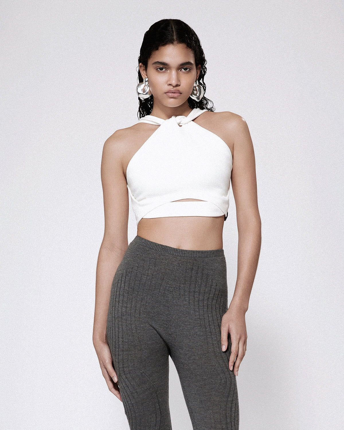 Asuka bralette rib jersey white