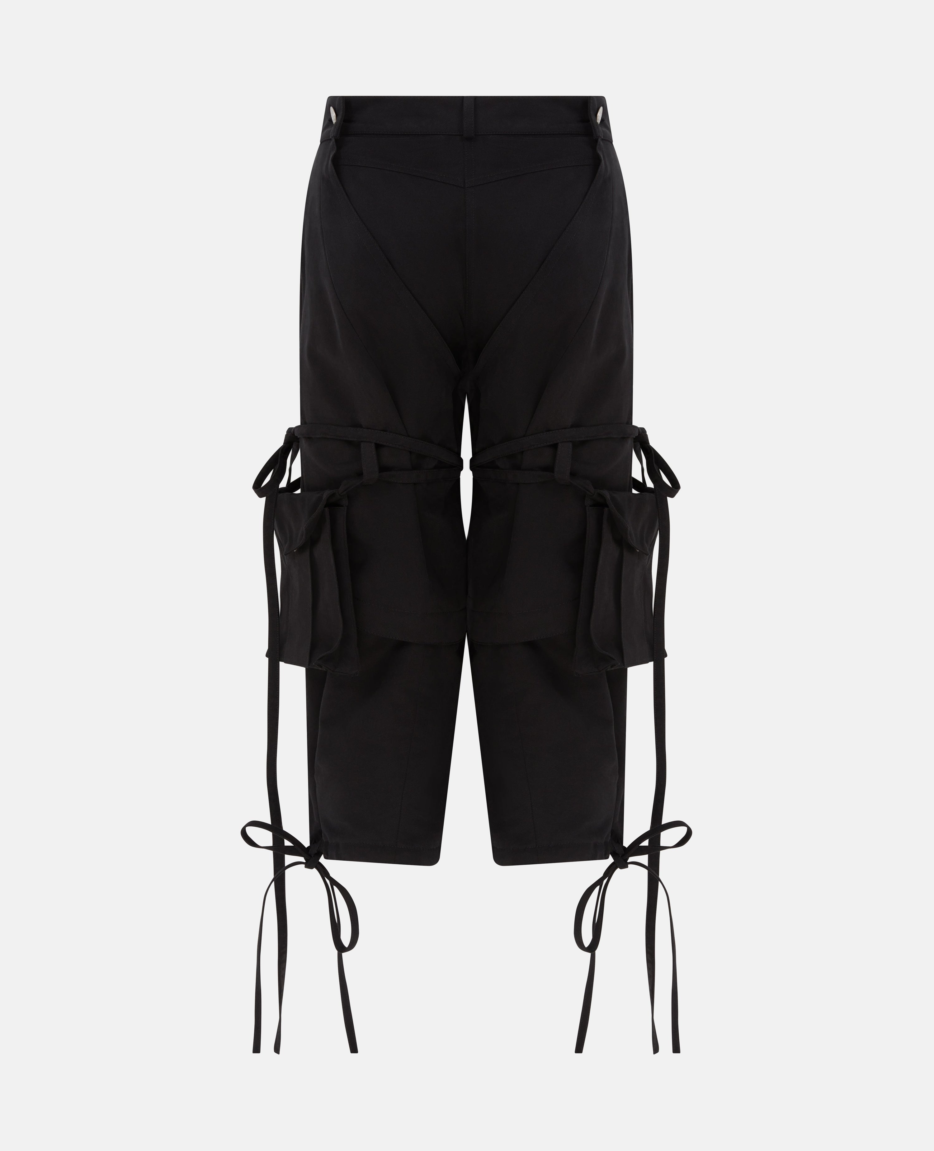 Bella chap capris cargo black