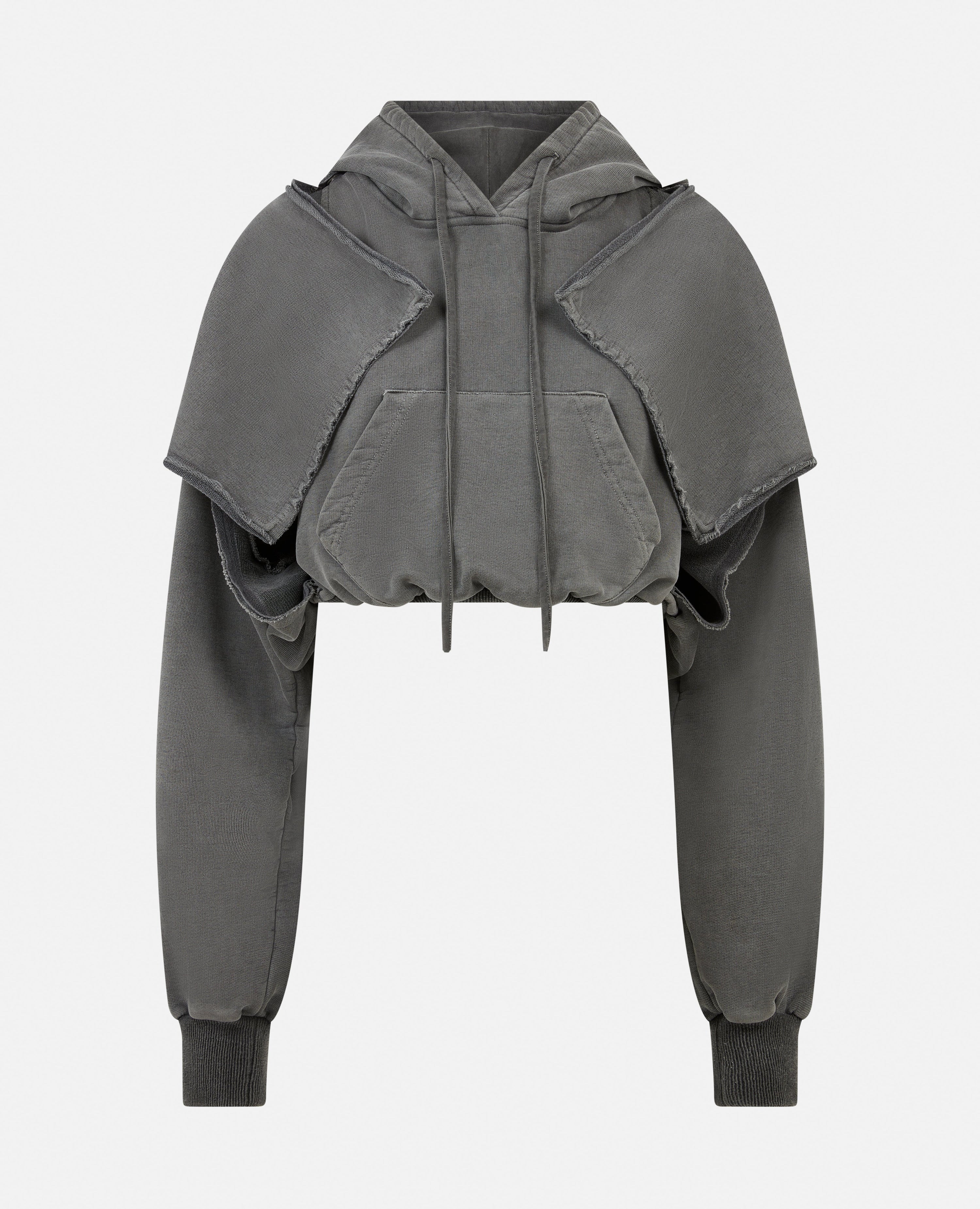 Cloaked hoodie black