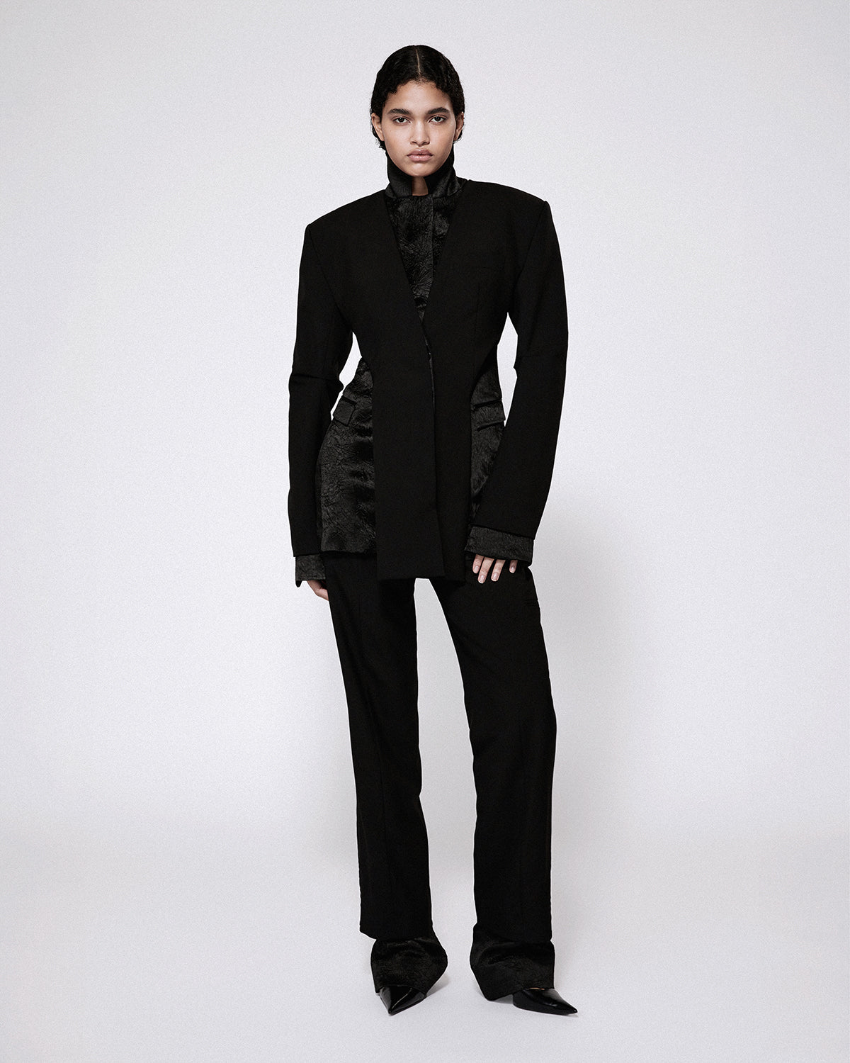 Gemini tailored trousers black