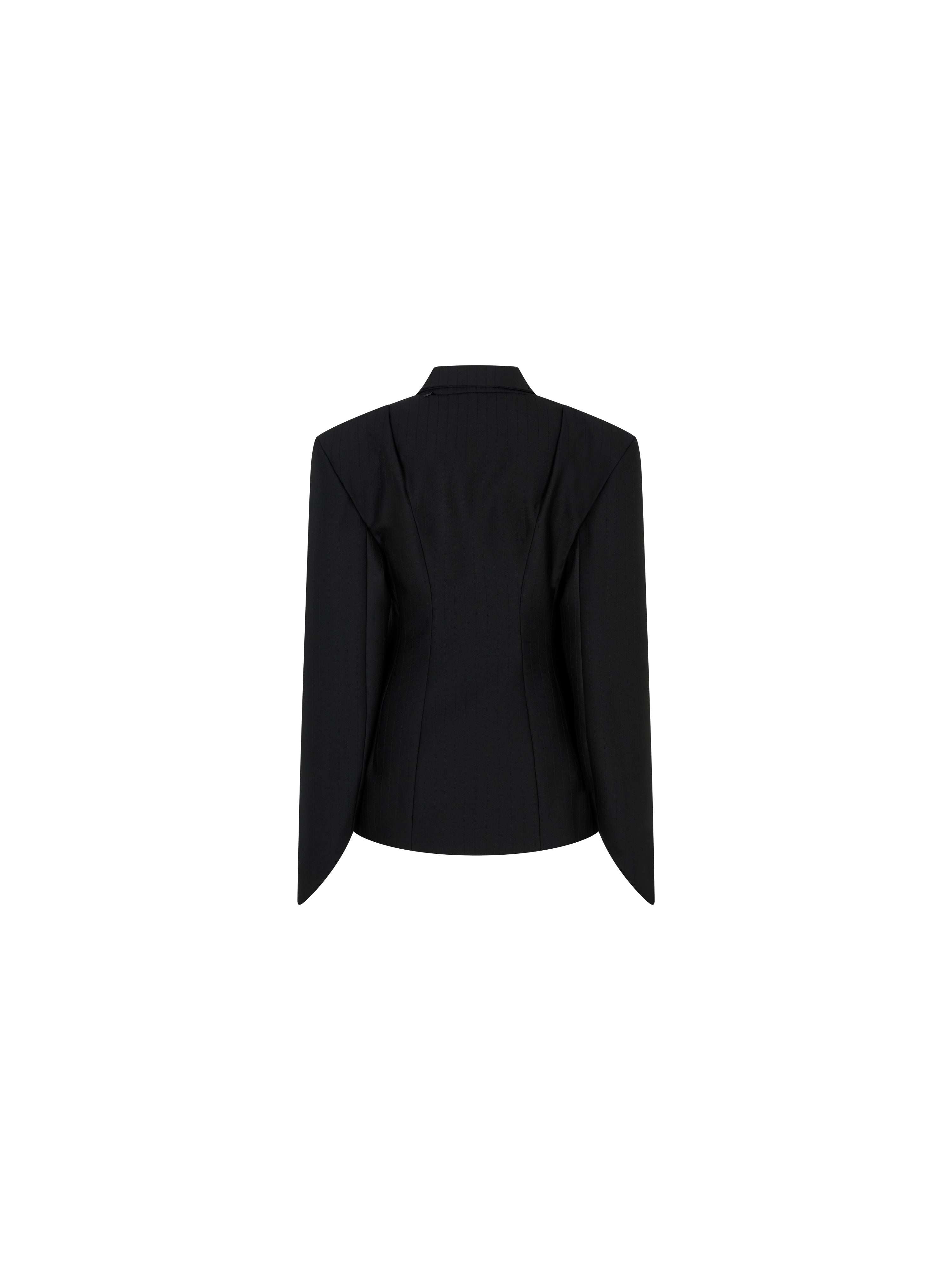 Inverse tailored jacket black