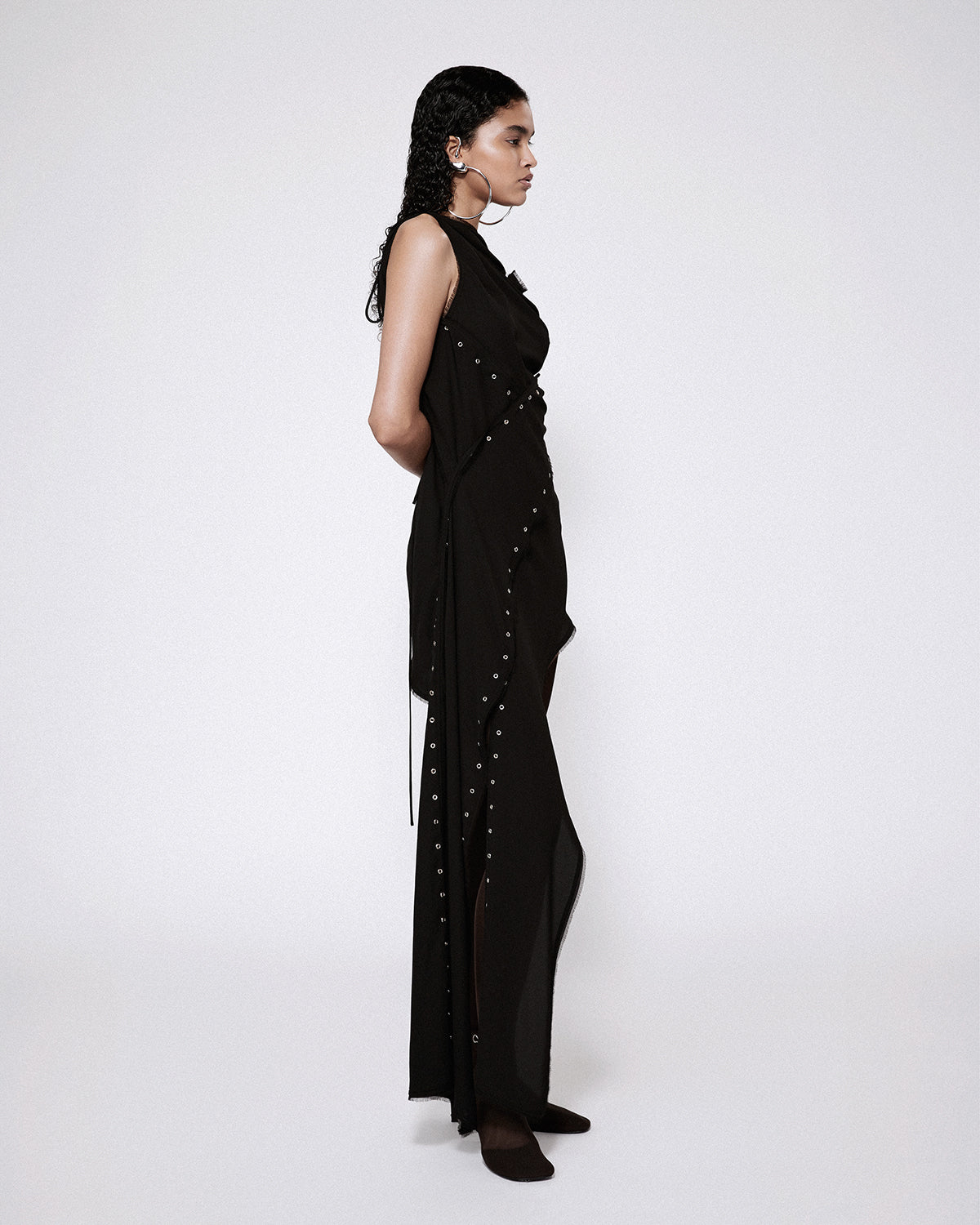 Robyn eyelet dress black