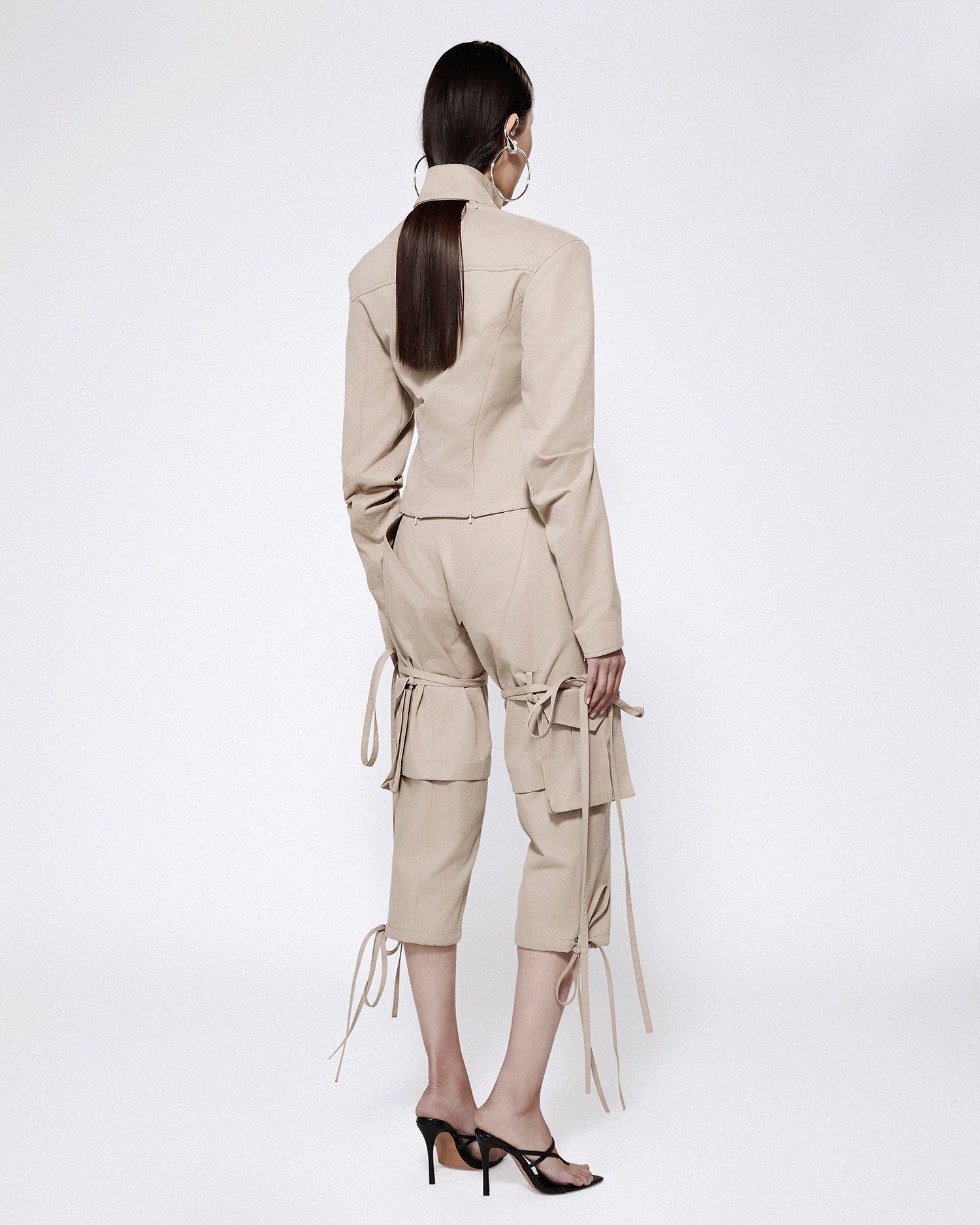 Bella chap capris cargo stone
