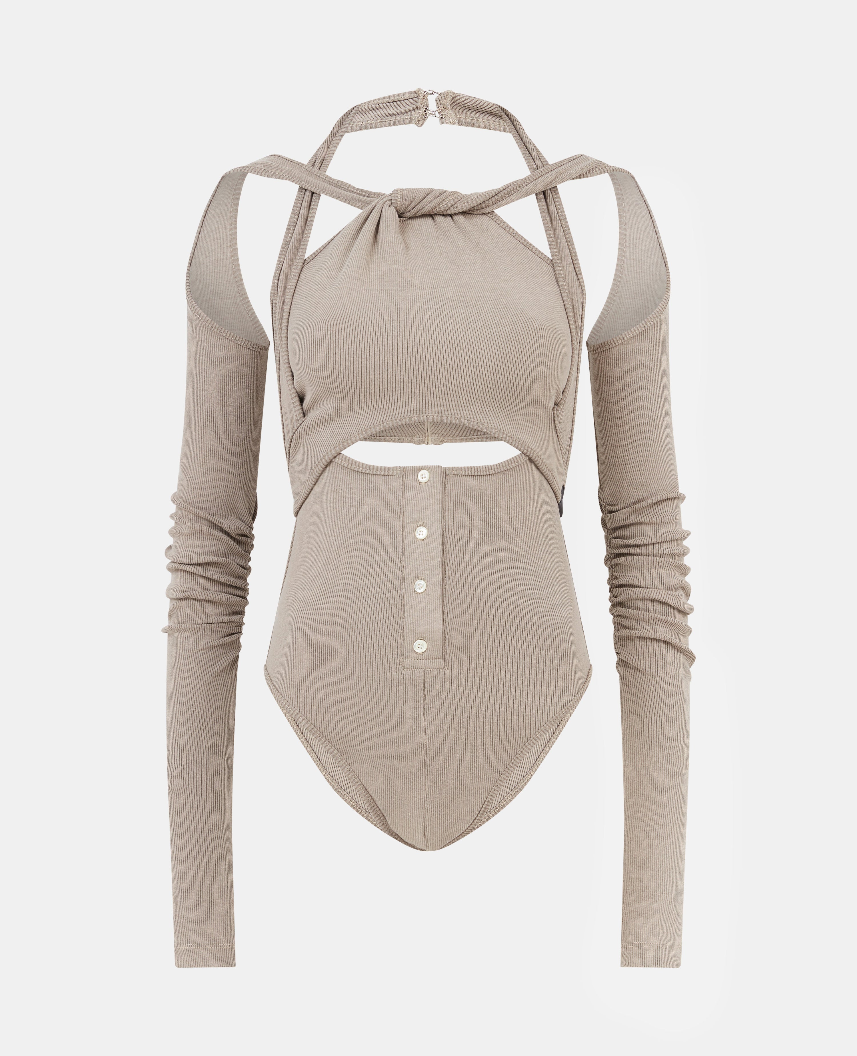 Asuka leotard taupe