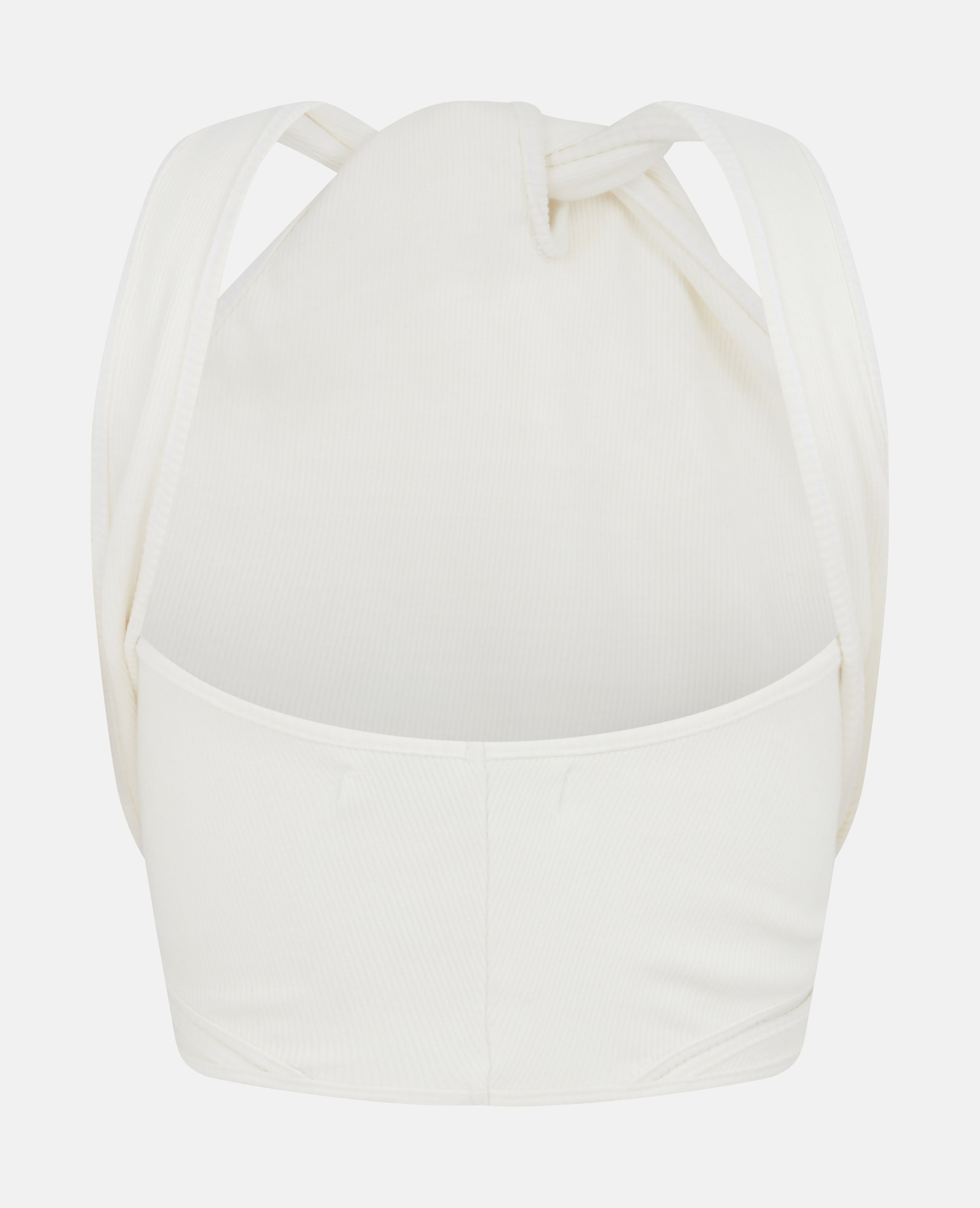 Asuka bralette rib jersey white
