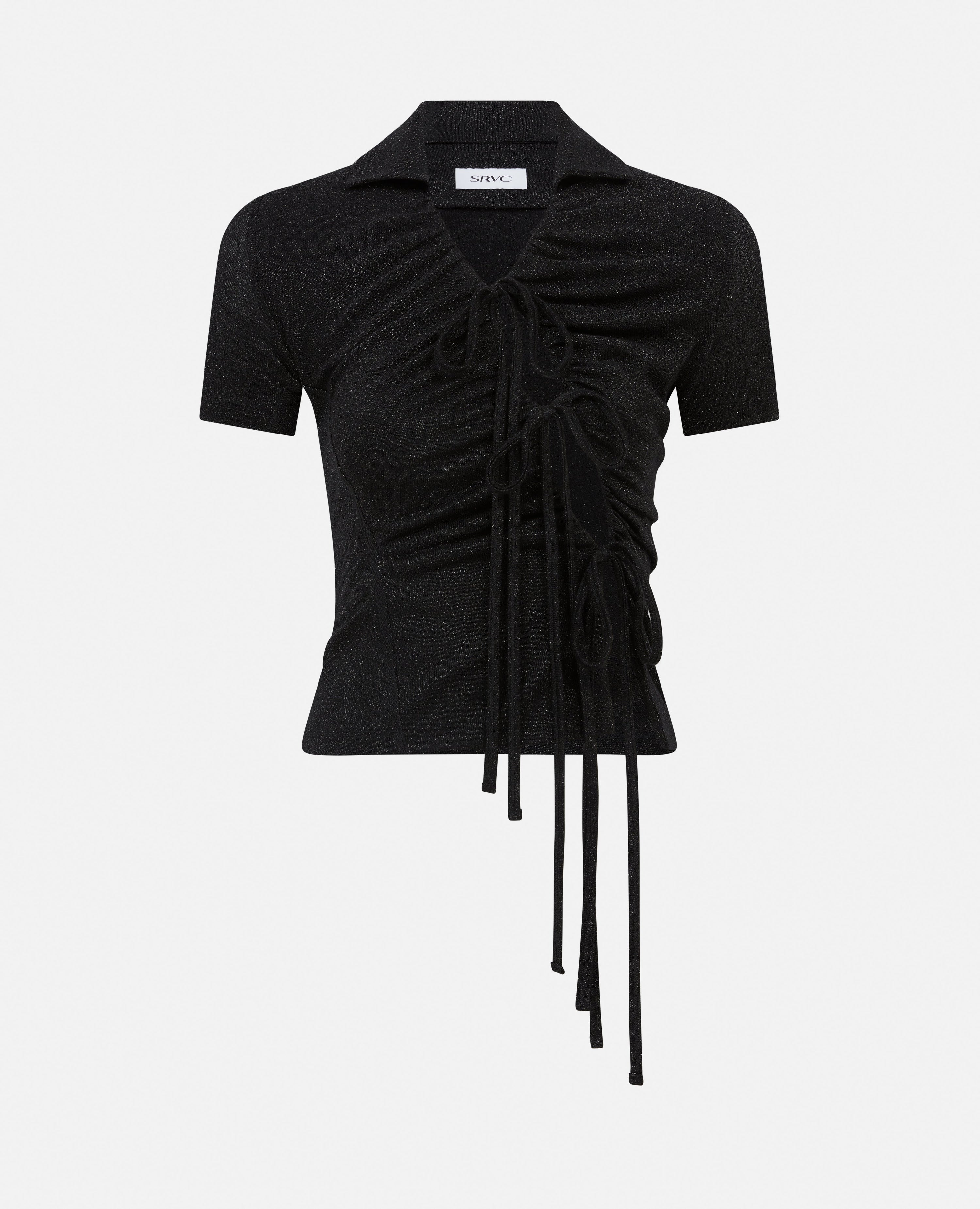 Niko shirt lurex black