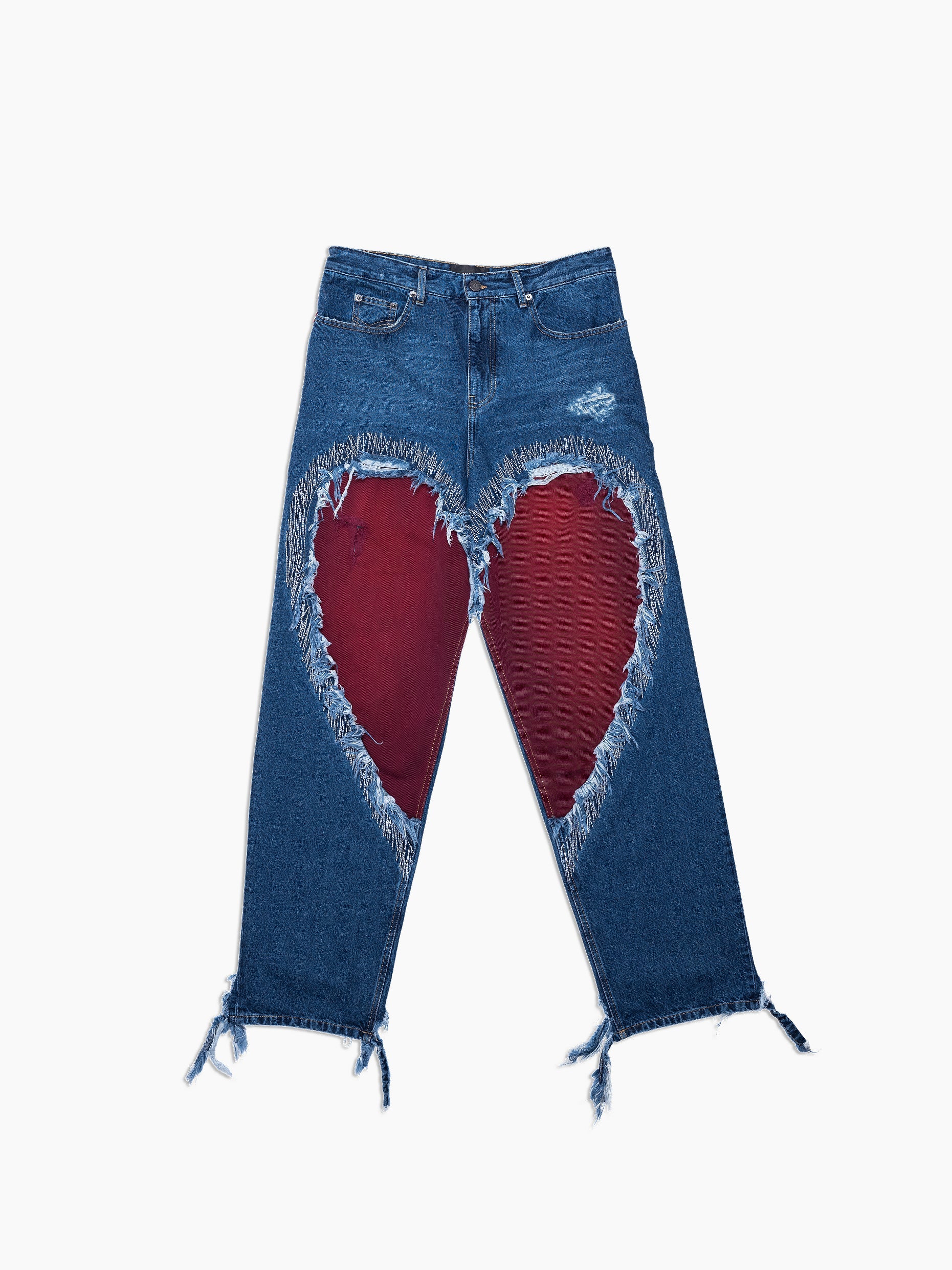 Vain heart cut out jeans
