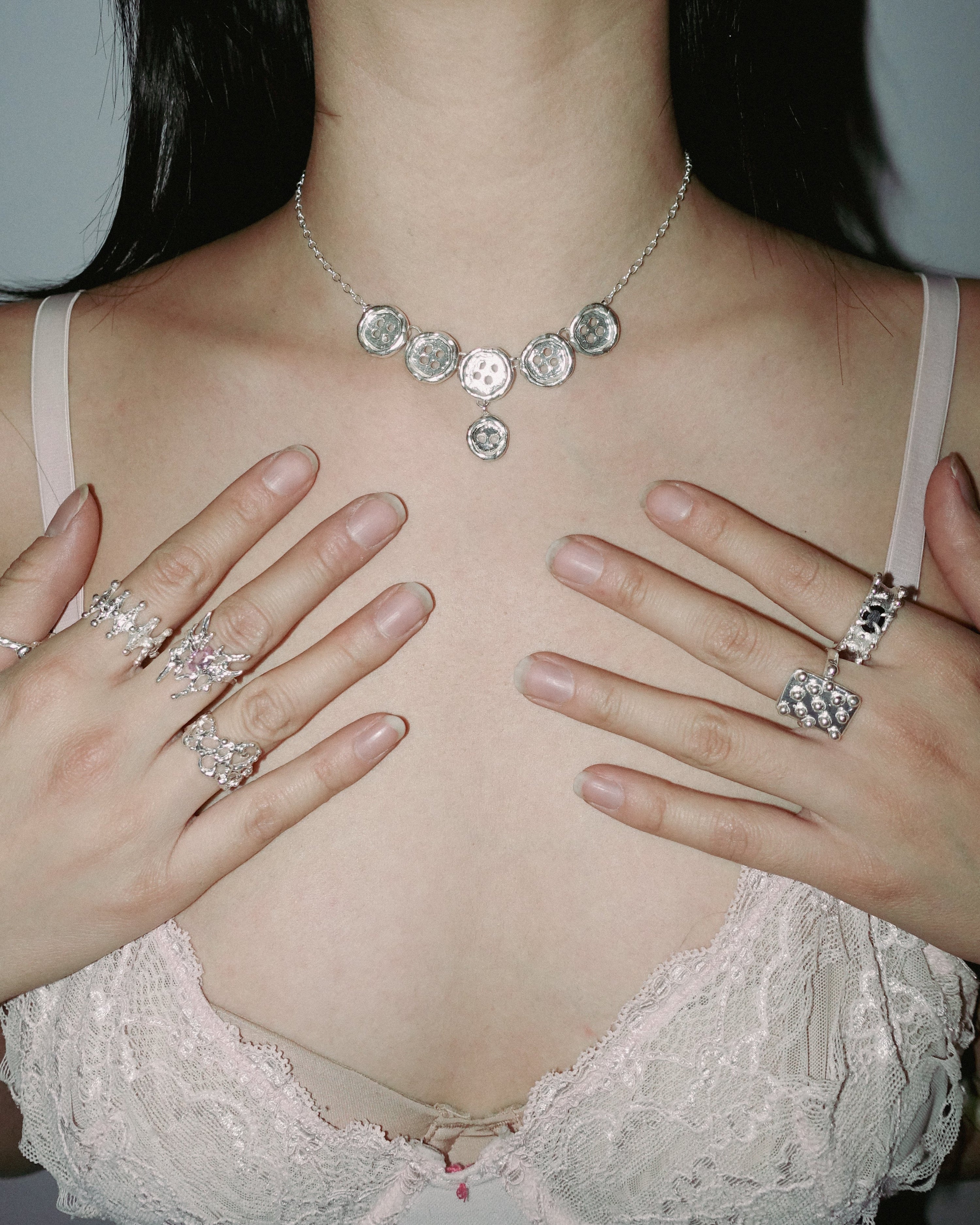 Button necklace