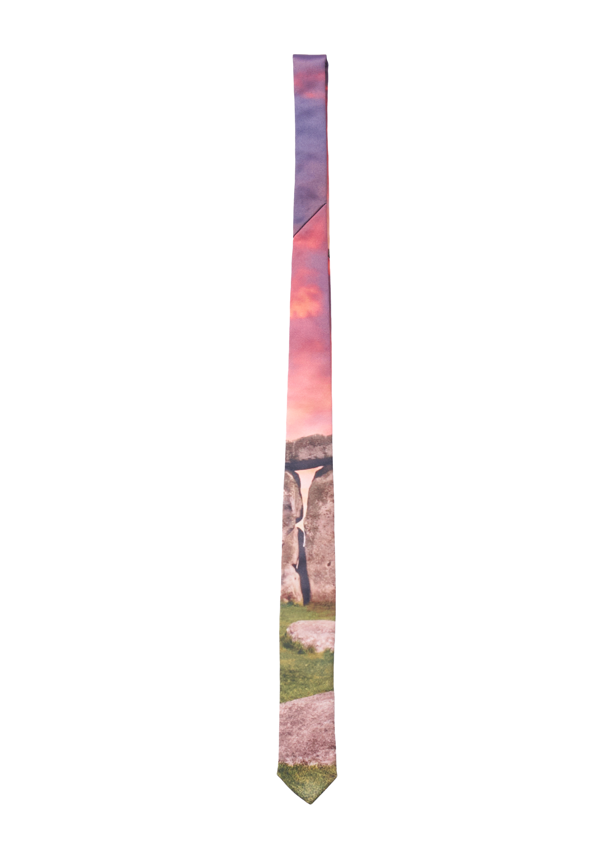 Jl slim tie - stonehenge print