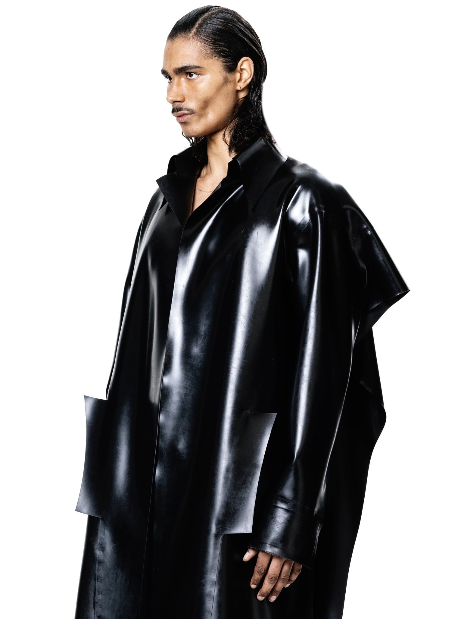 Black cape coat | unisex | harri exclusive