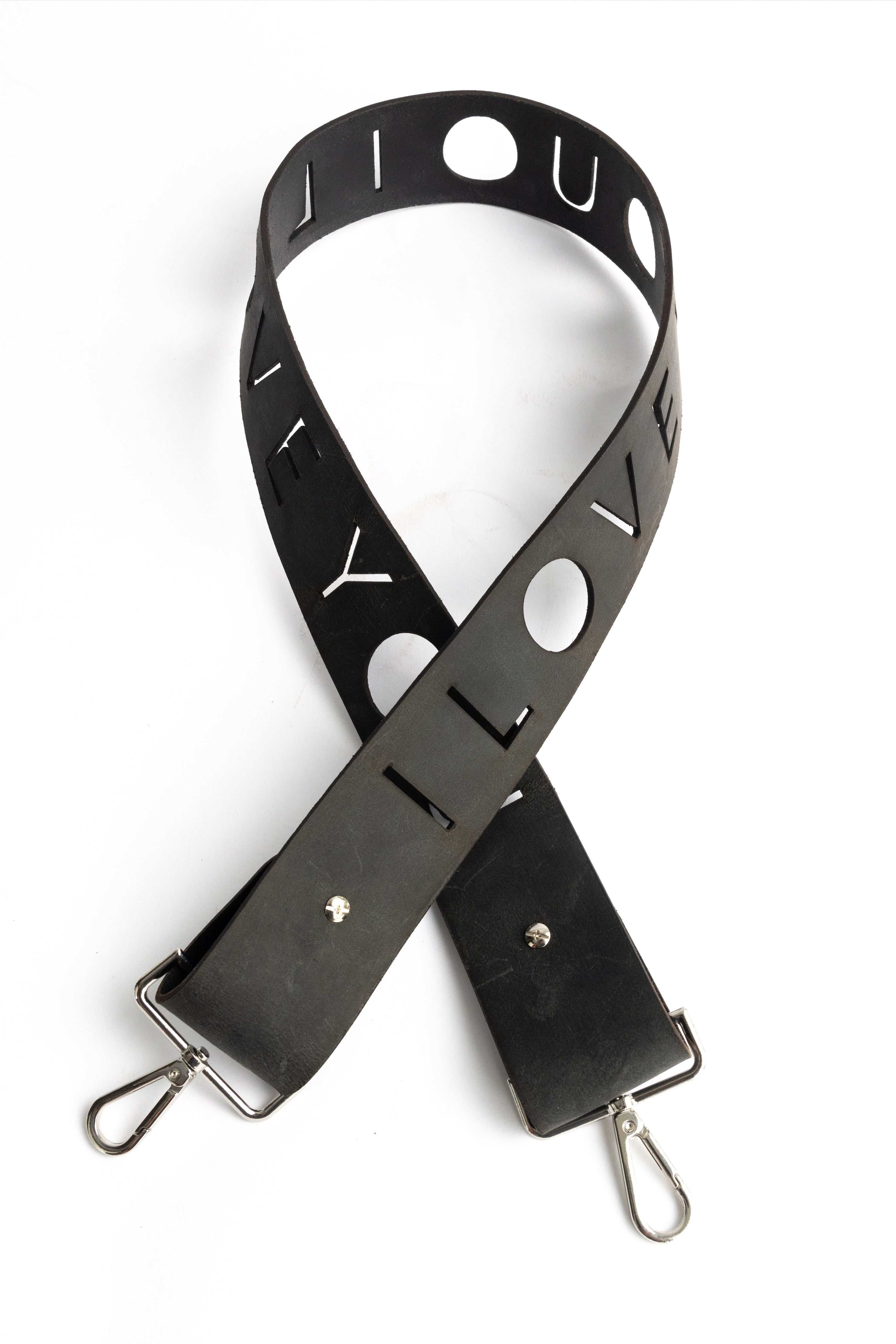 'i love you' crossbody bag strap