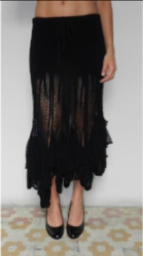 Swiggle organic skirt (black)