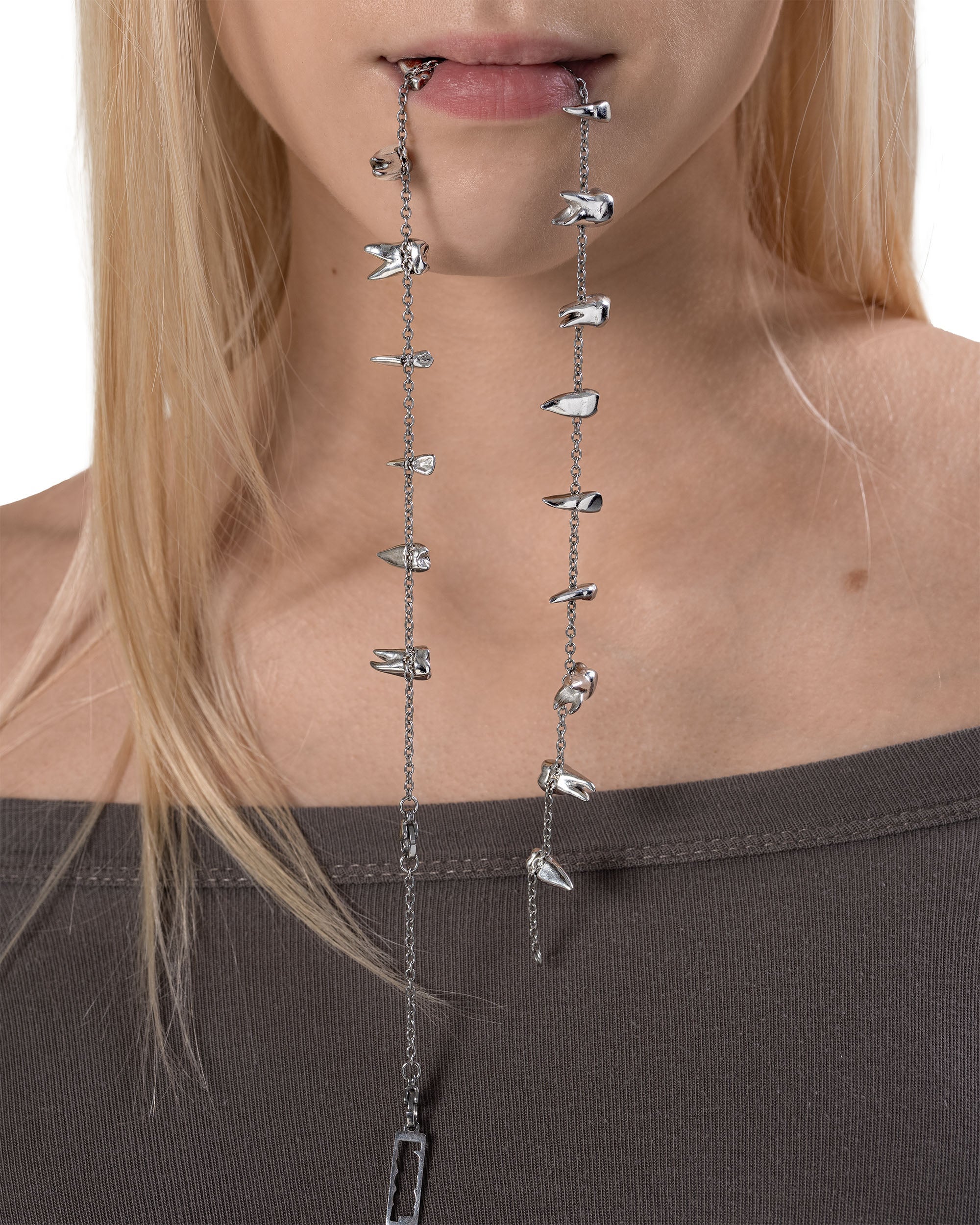Teeth chain necklace