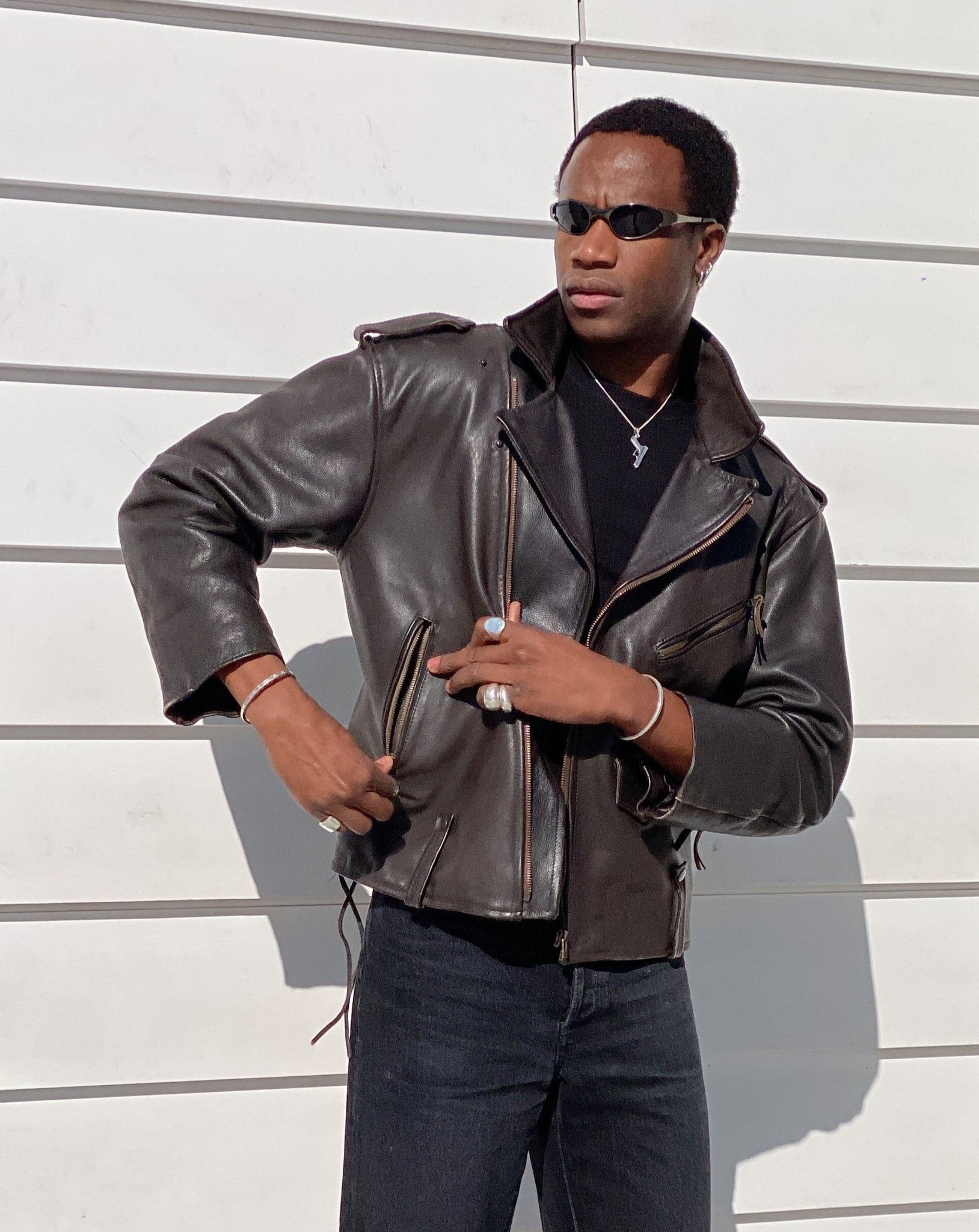 The alain leather jacket