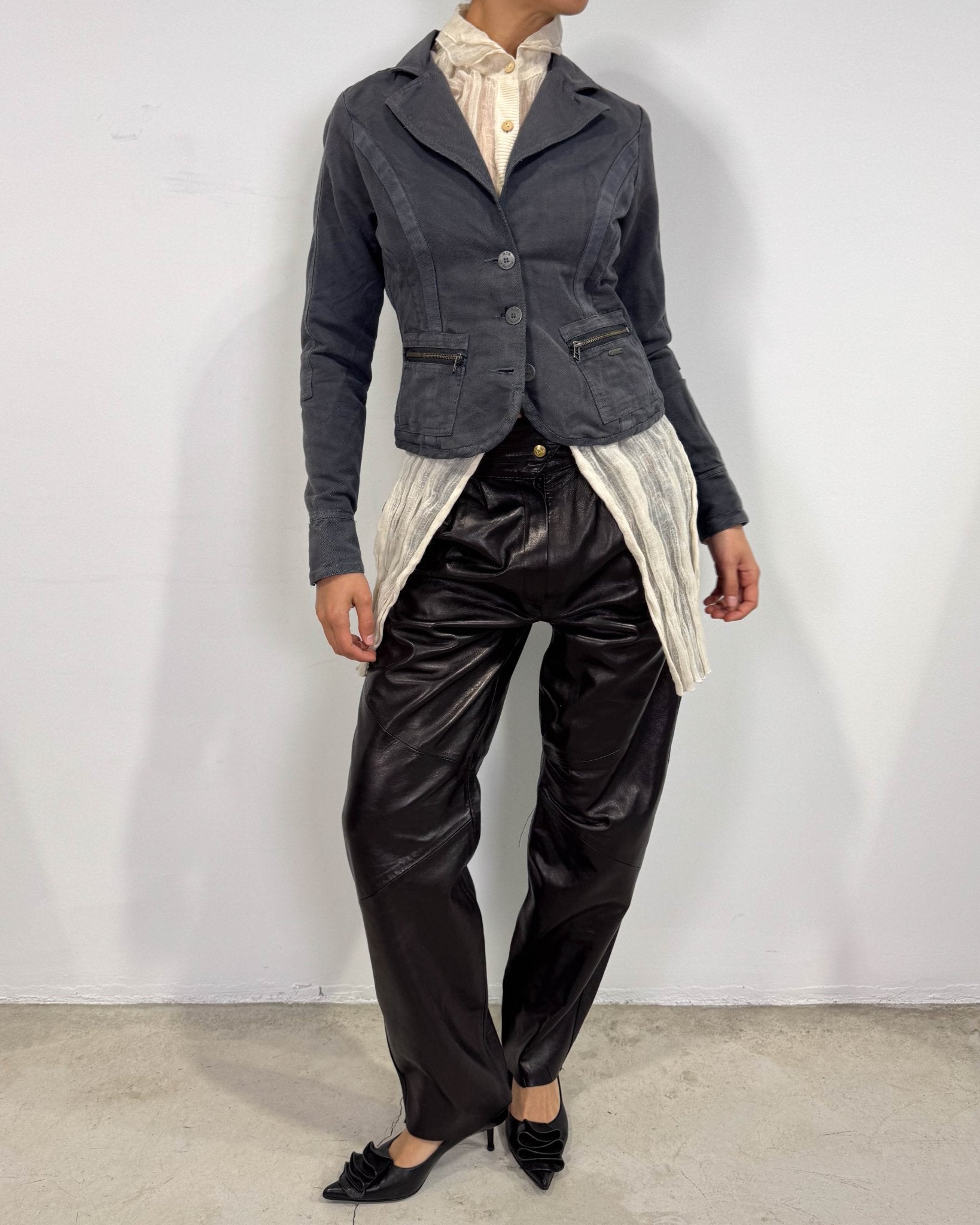 The lidia leather pants