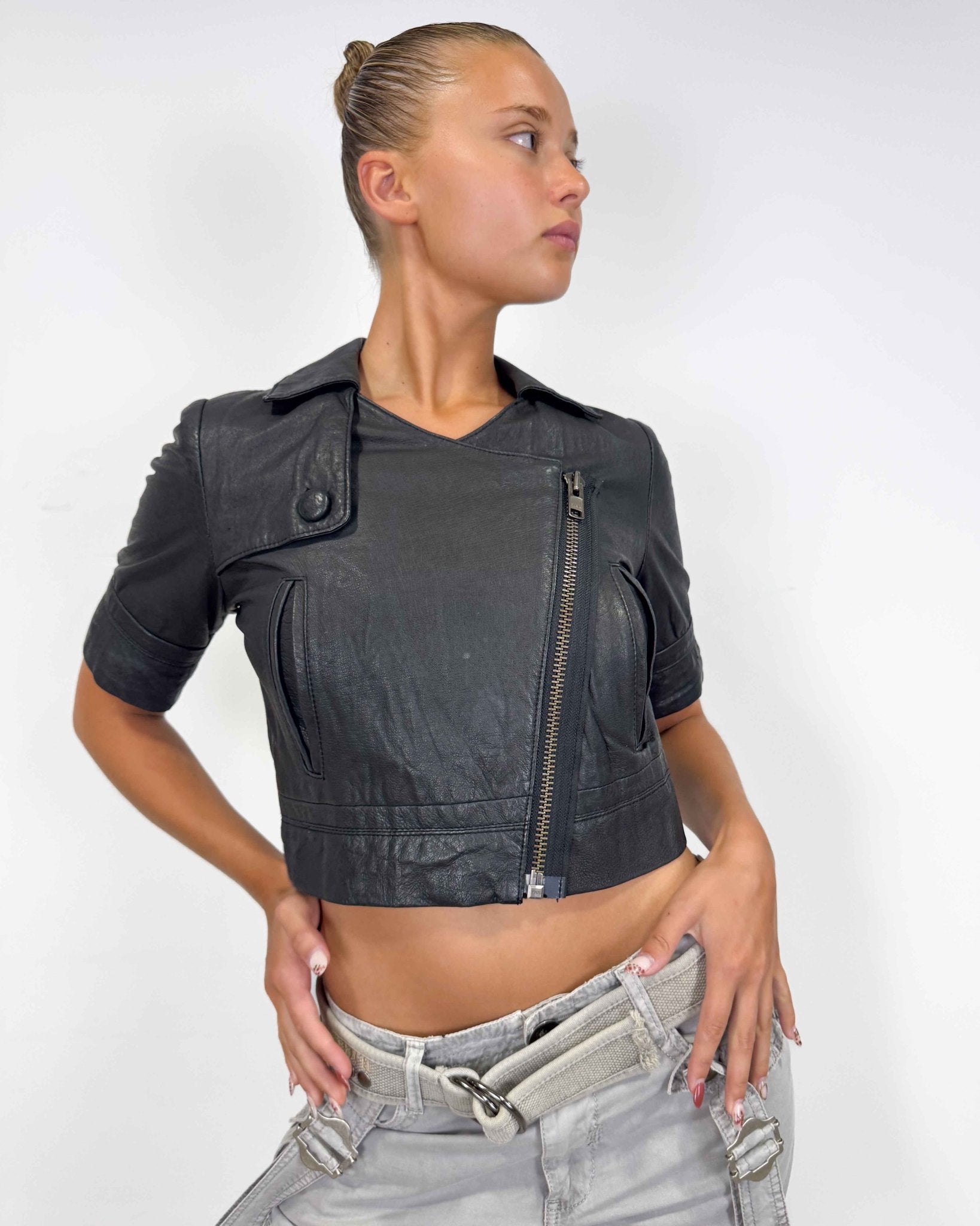 The bailey leather jacket