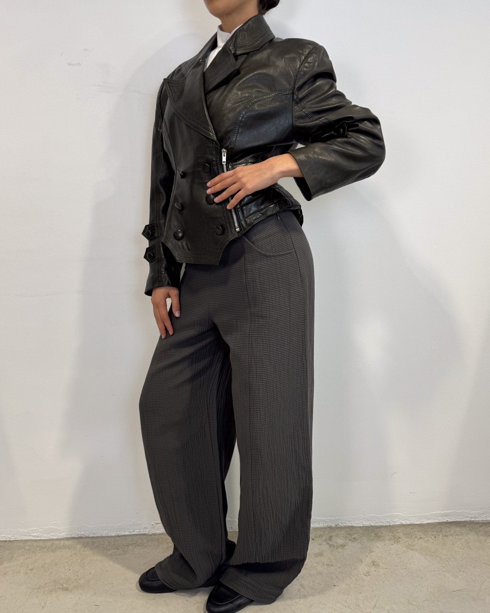 The clarice leather jacket