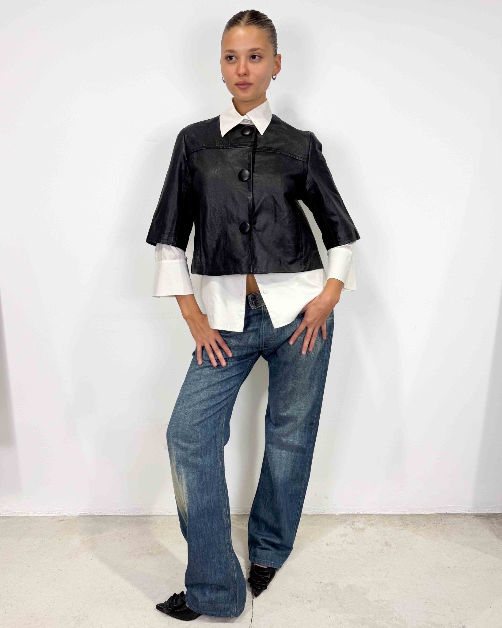 The clarice leather jacket