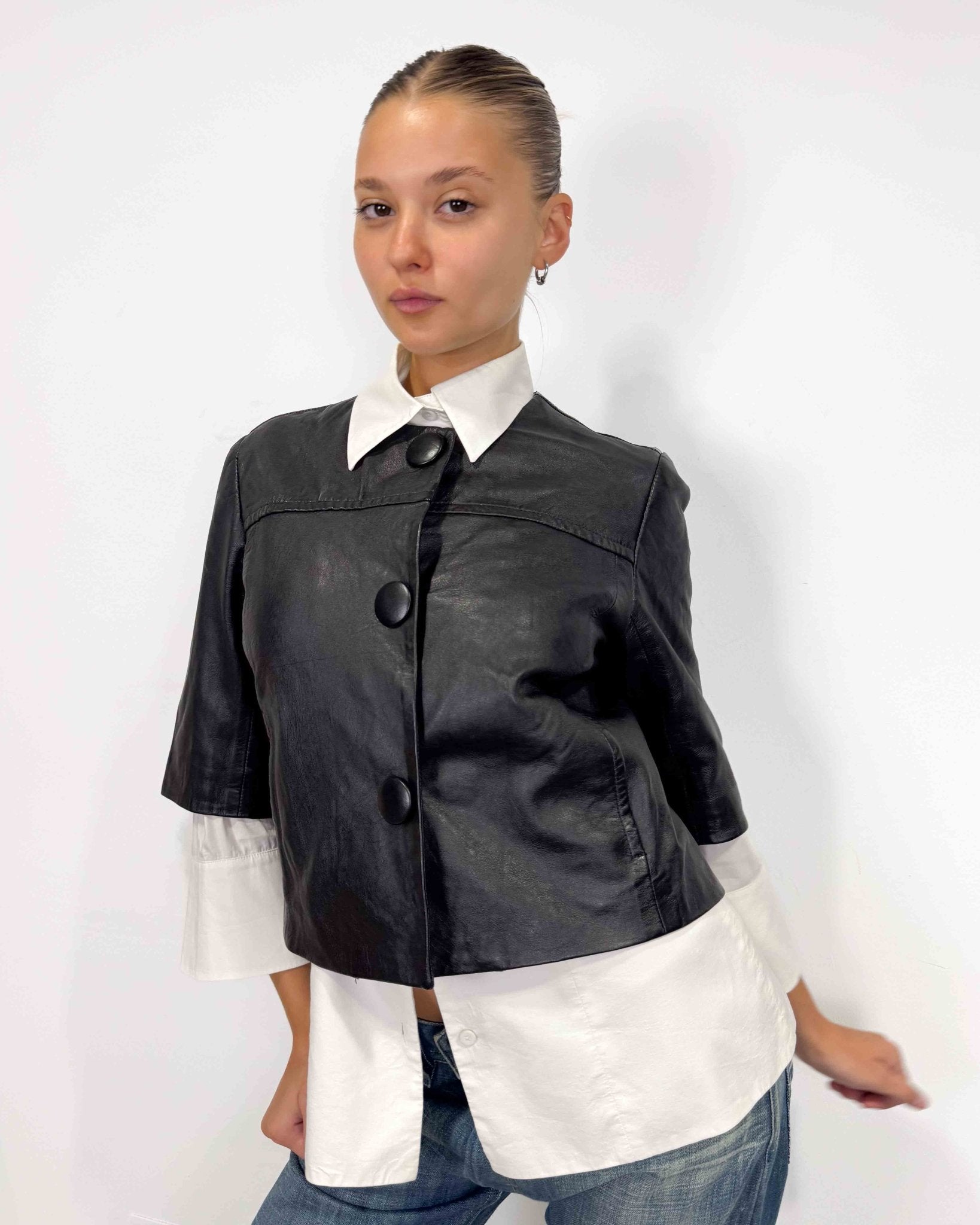 The clarice leather jacket