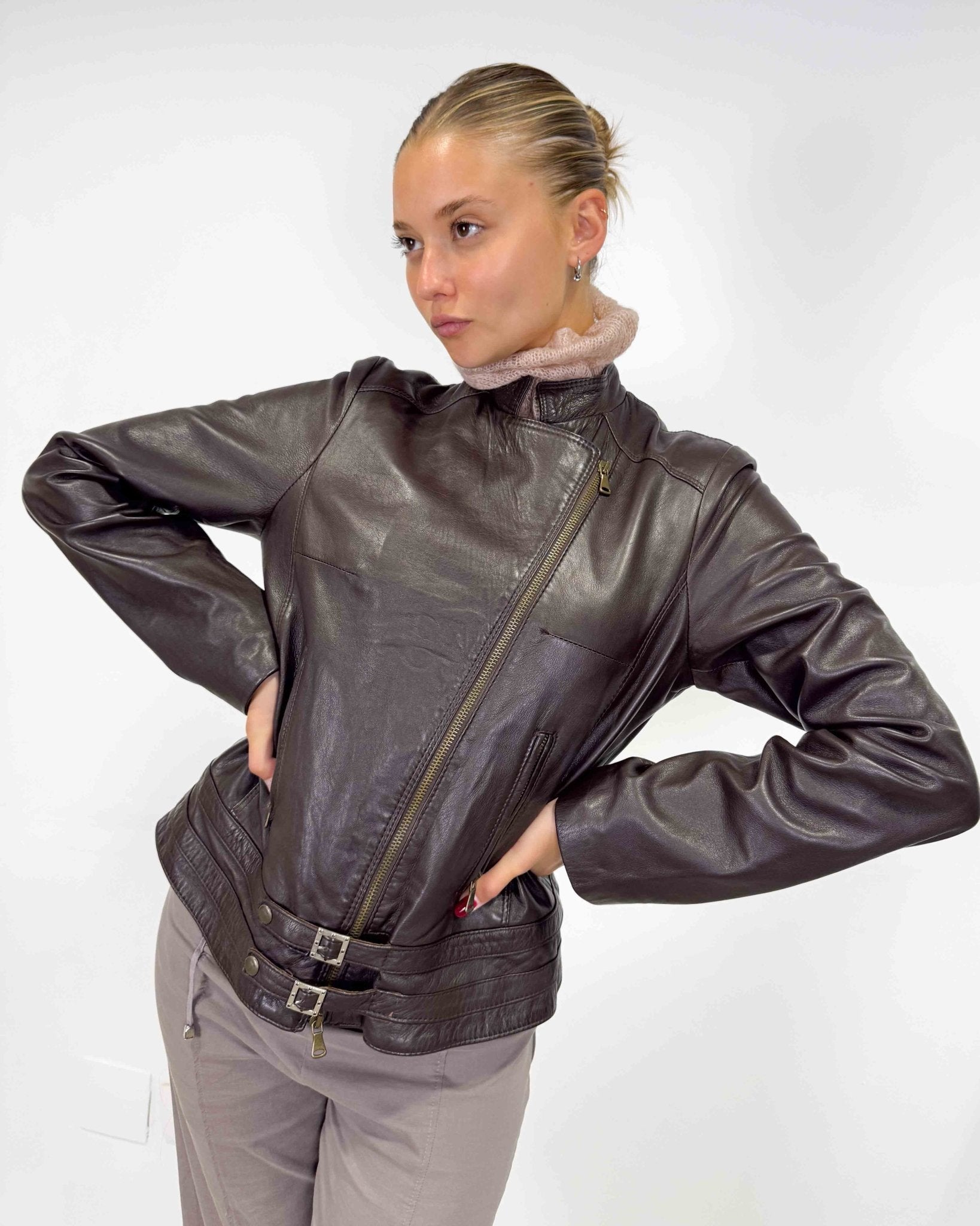 The ella leather jacket