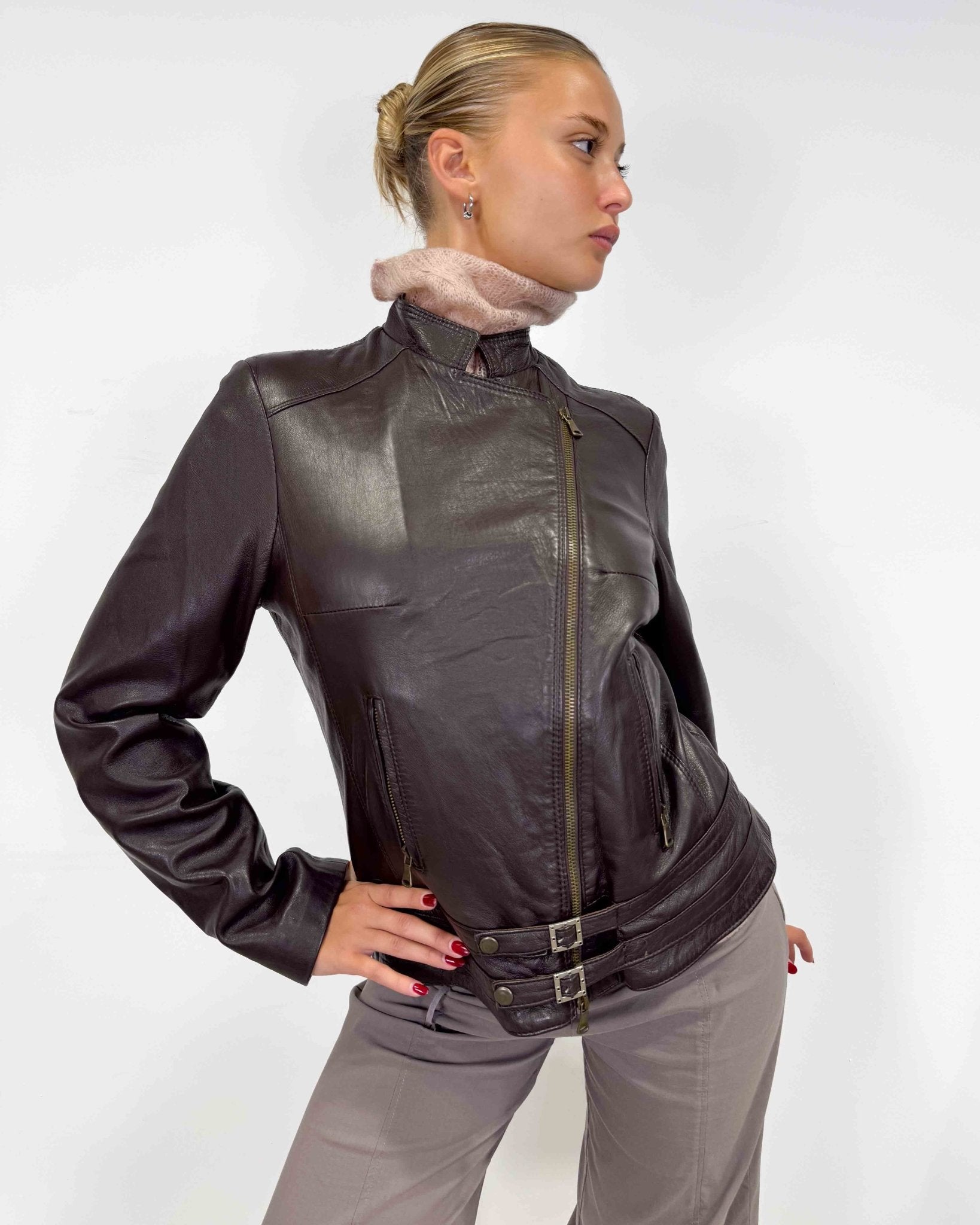 The ella leather jacket