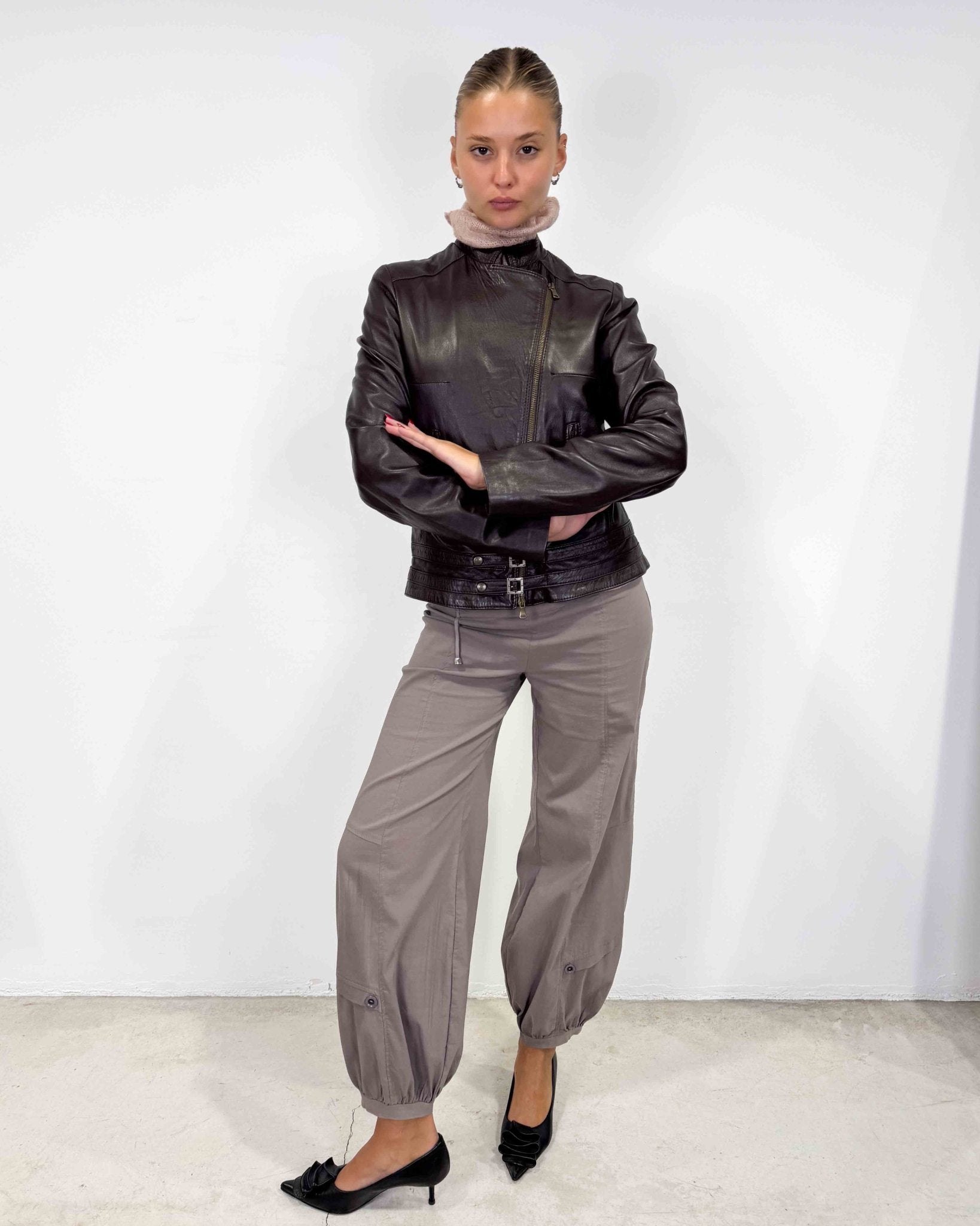 The ella leather jacket