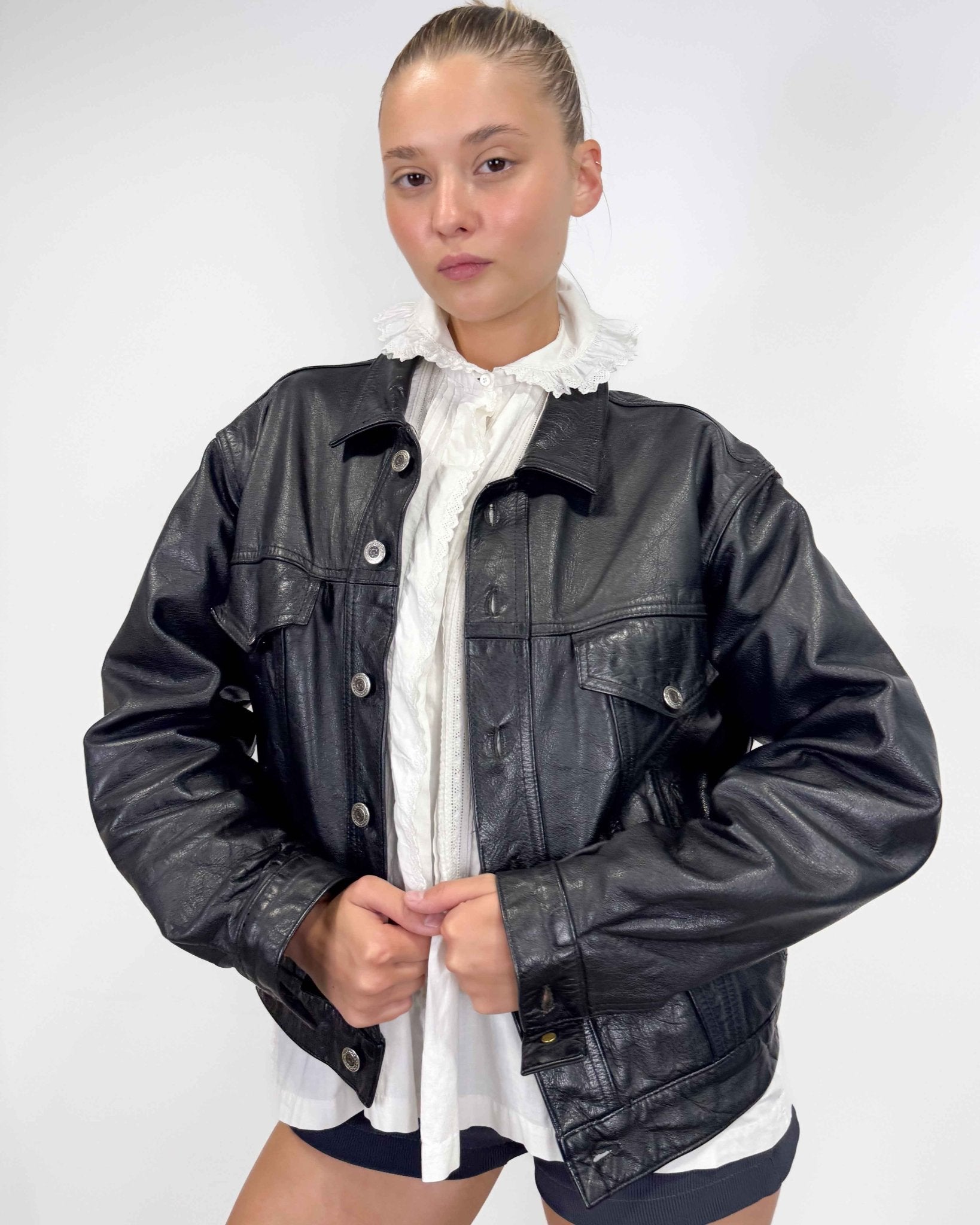 The fatema leather jacket