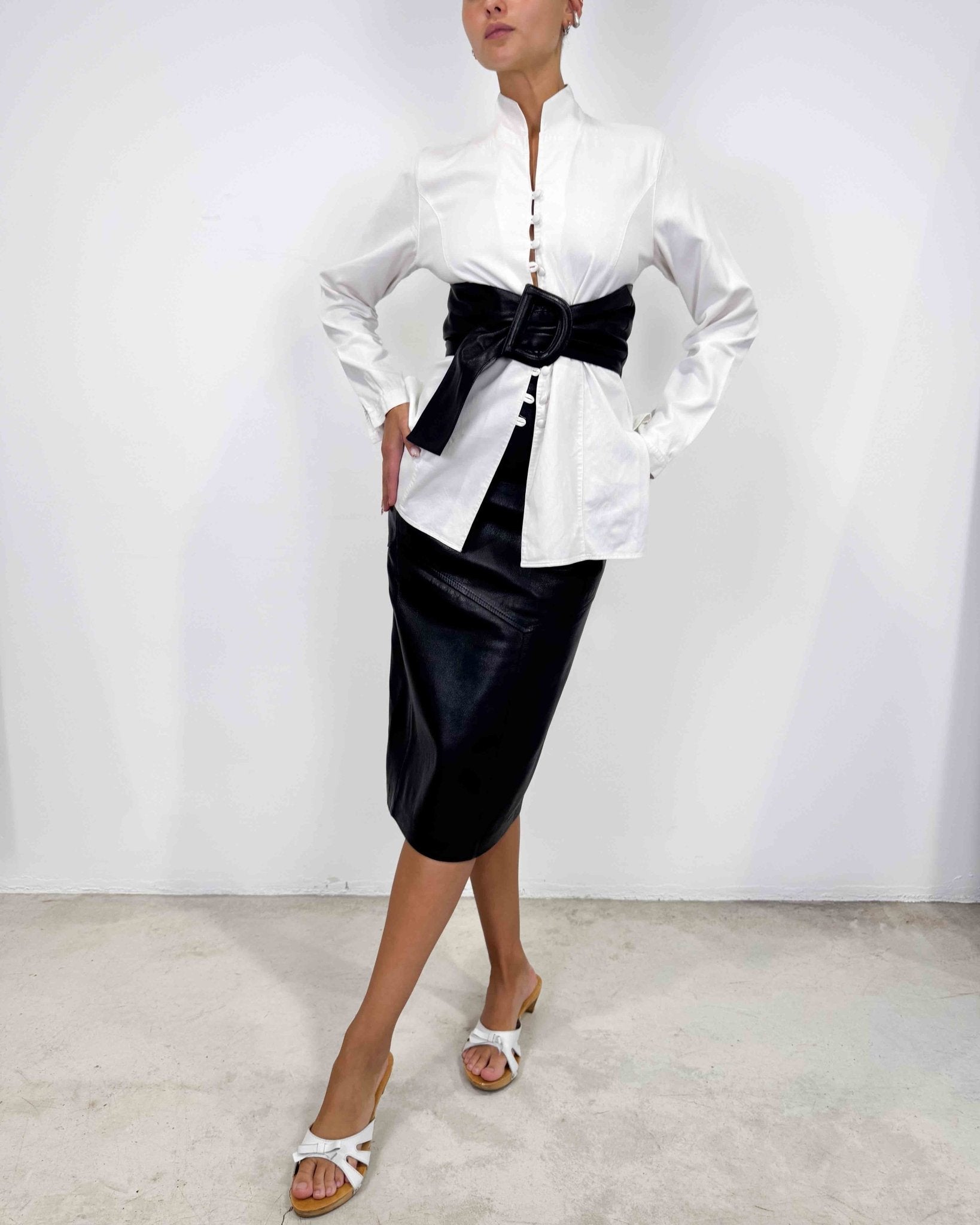 The ginny leather belt